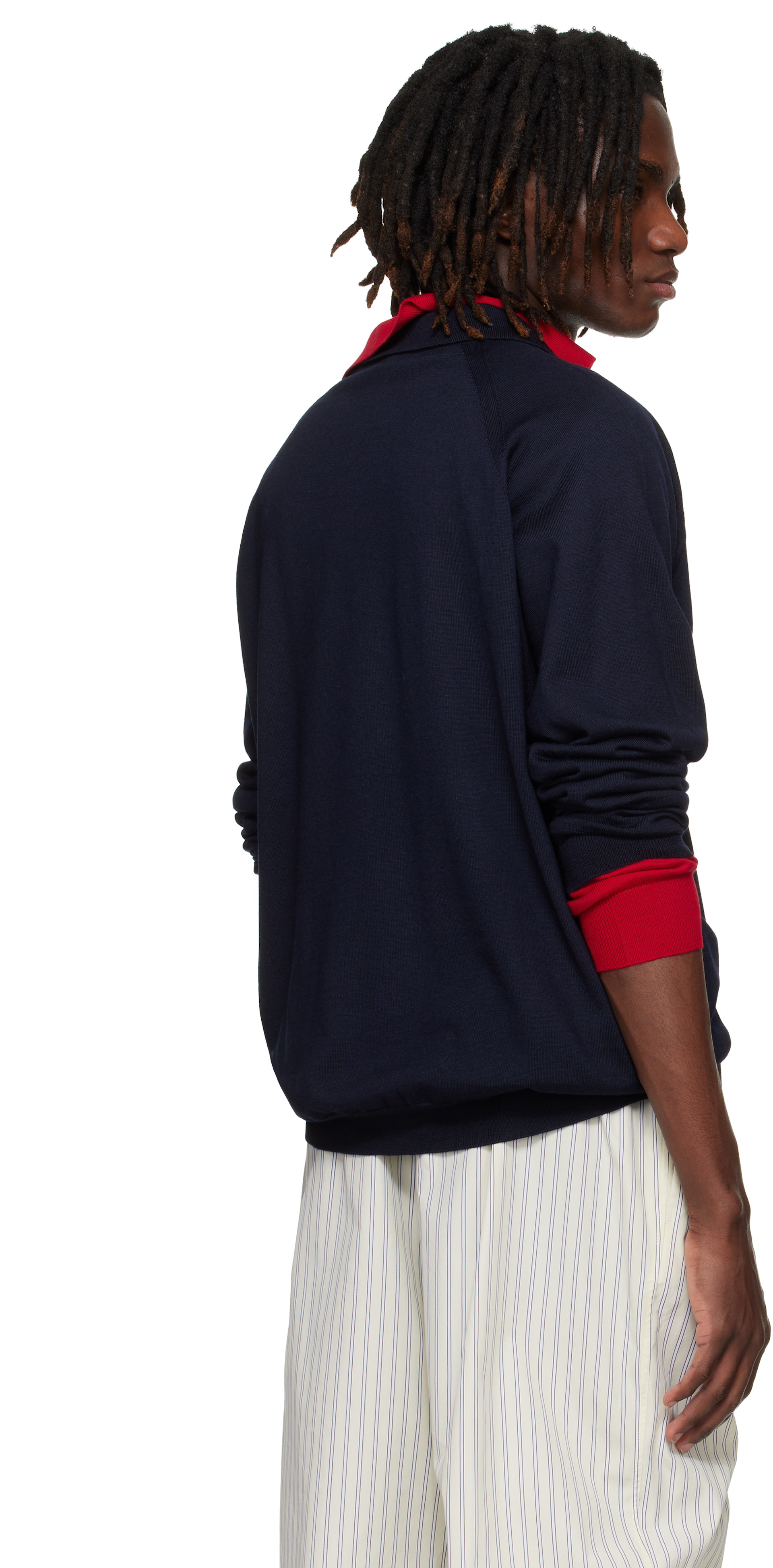 Miu Miu - Navy Wool Polo
