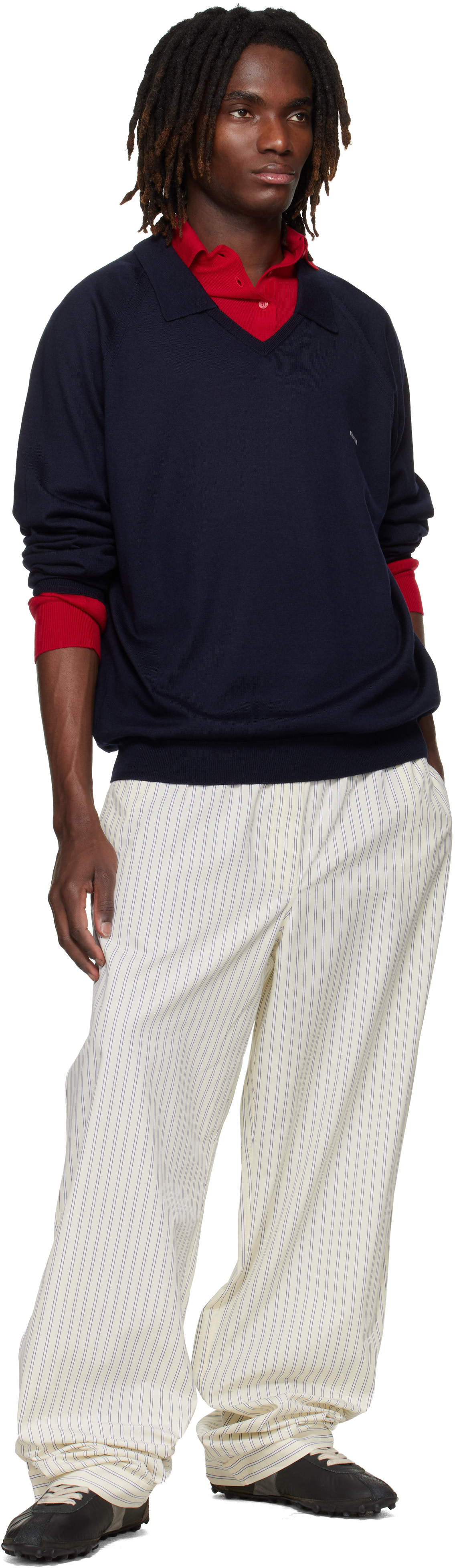 Miu Miu - Navy Wool Polo