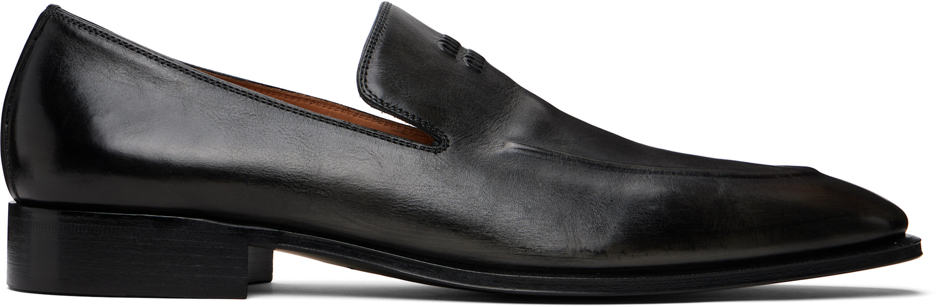 Miu Miu - Black Leather Loafers