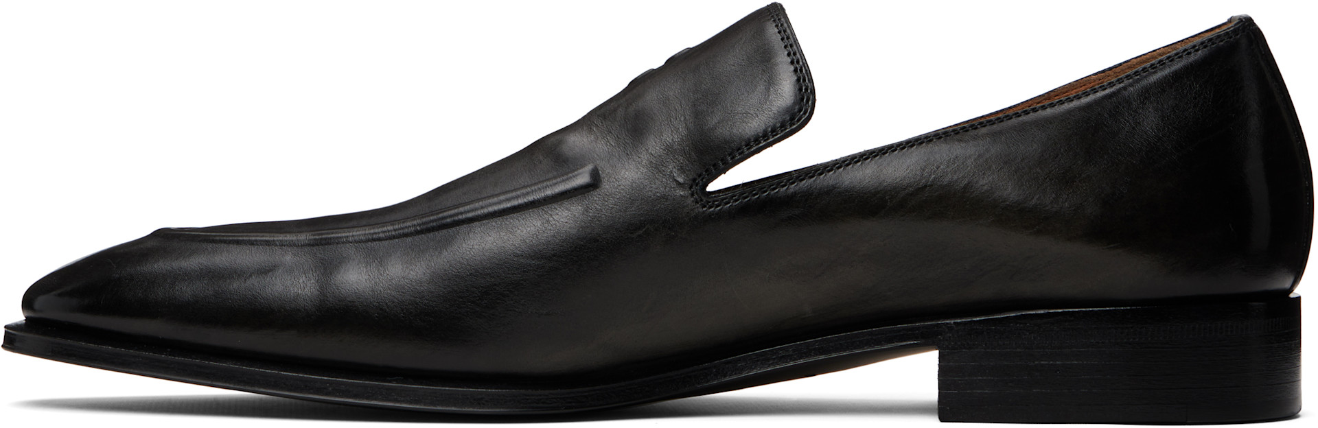 Miu Miu - Black Leather Loafers