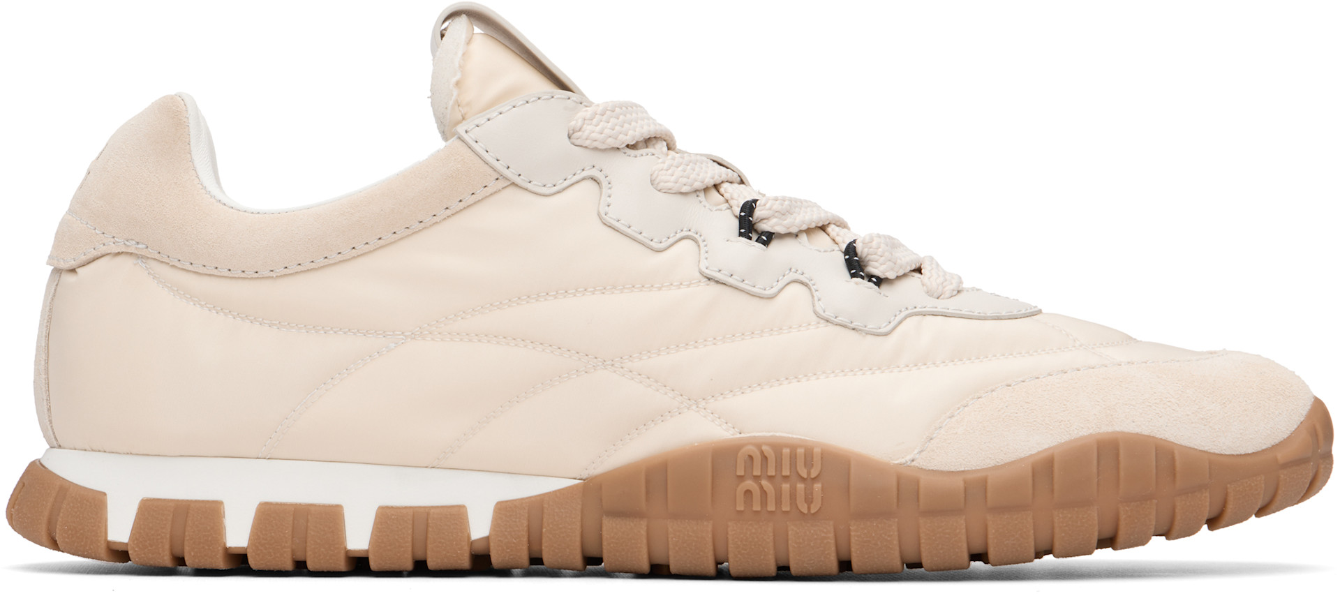 Miu Miu - Off-White Tyre Sneakers