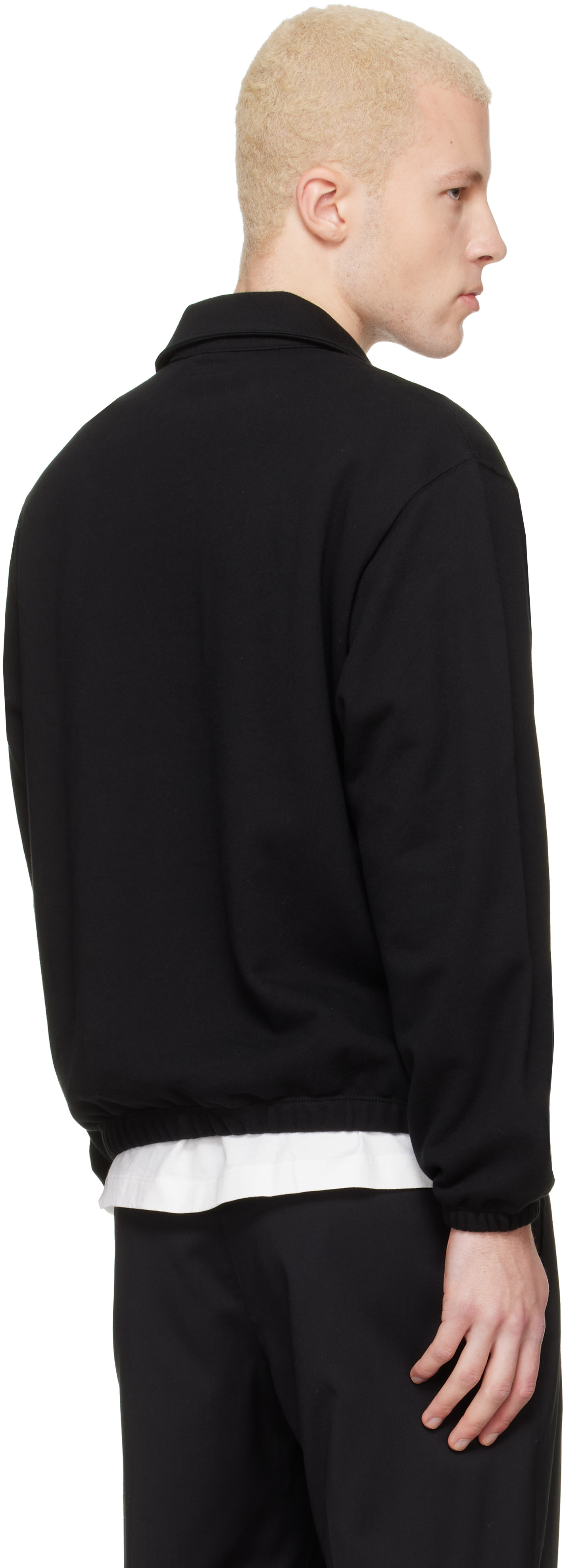 Lady White Co. - Pull noir Topper à demi-glissière