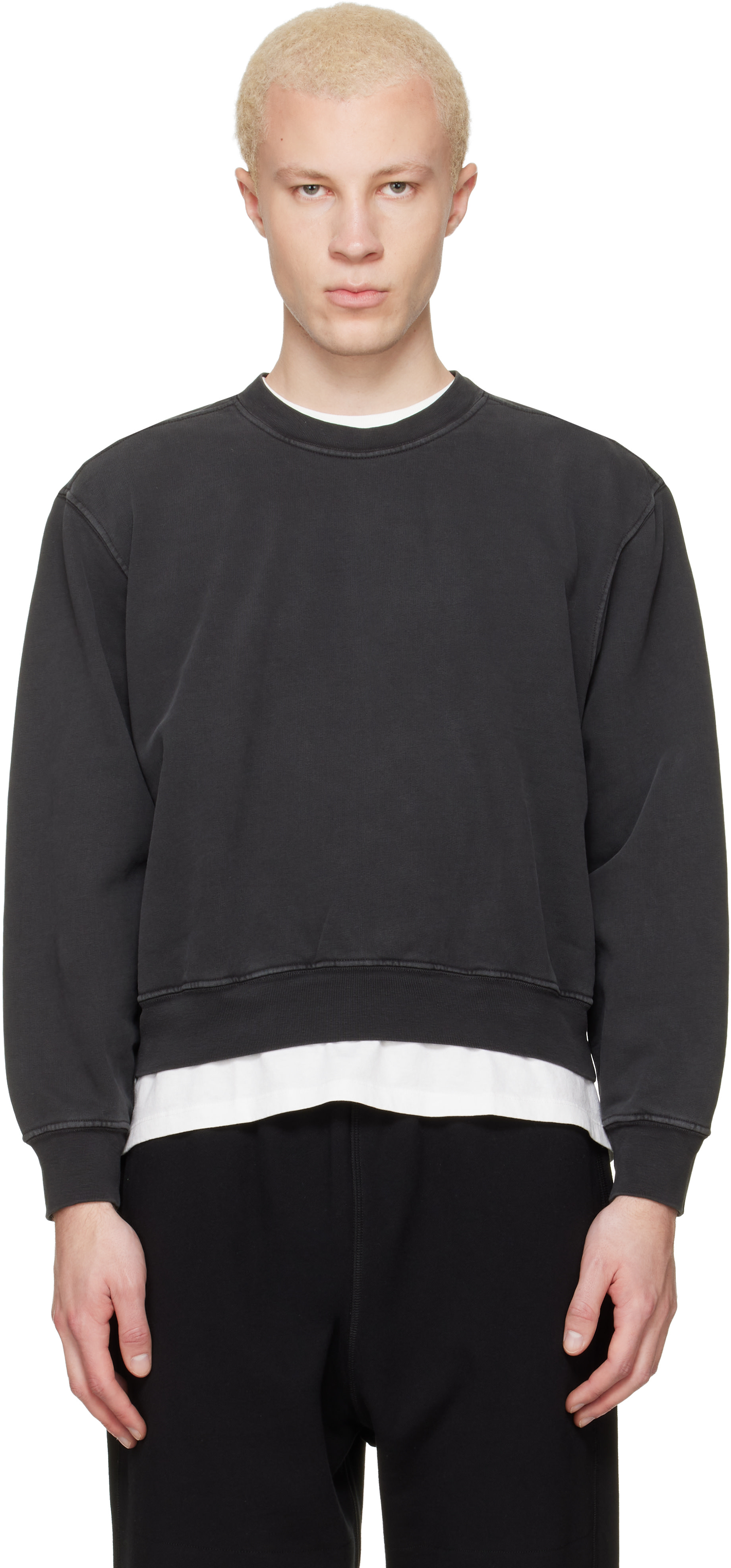 Lady White Co. - Black Mini Crewneck Sweatshirt