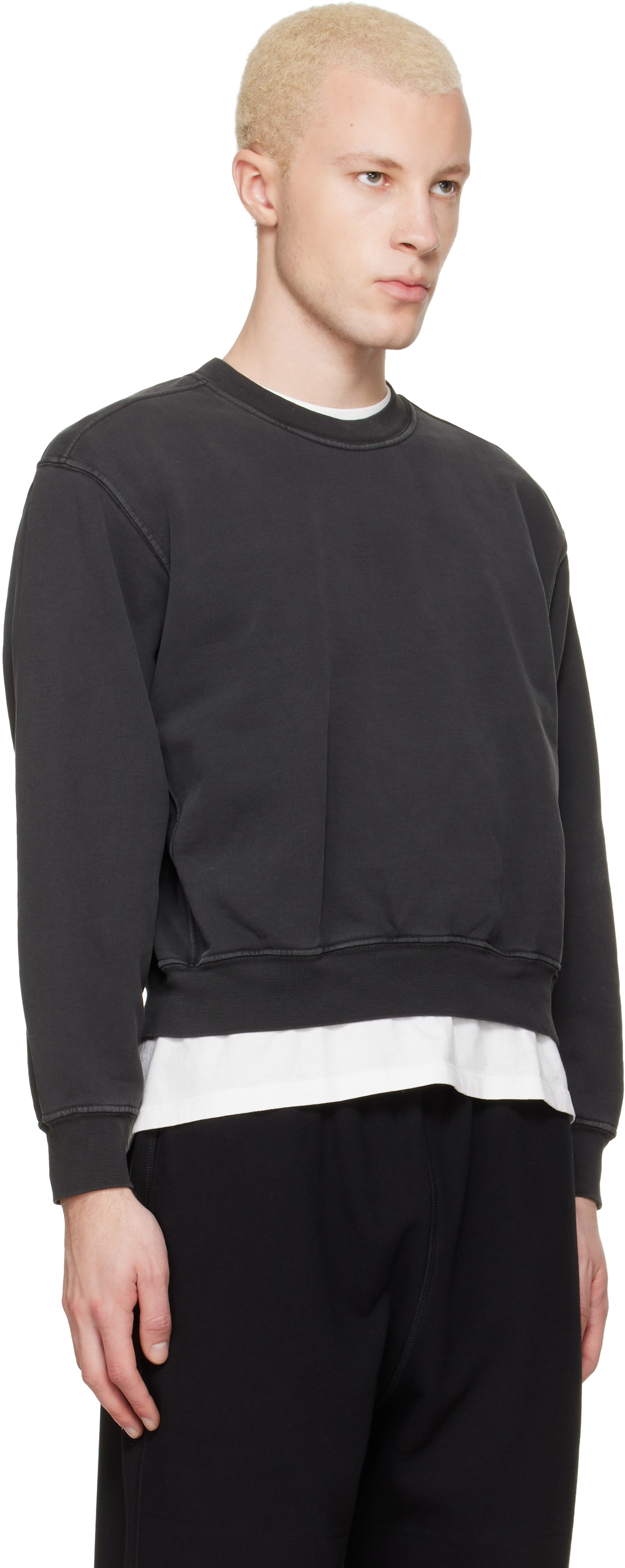 Lady White Co. - Black Mini Crewneck Sweatshirt