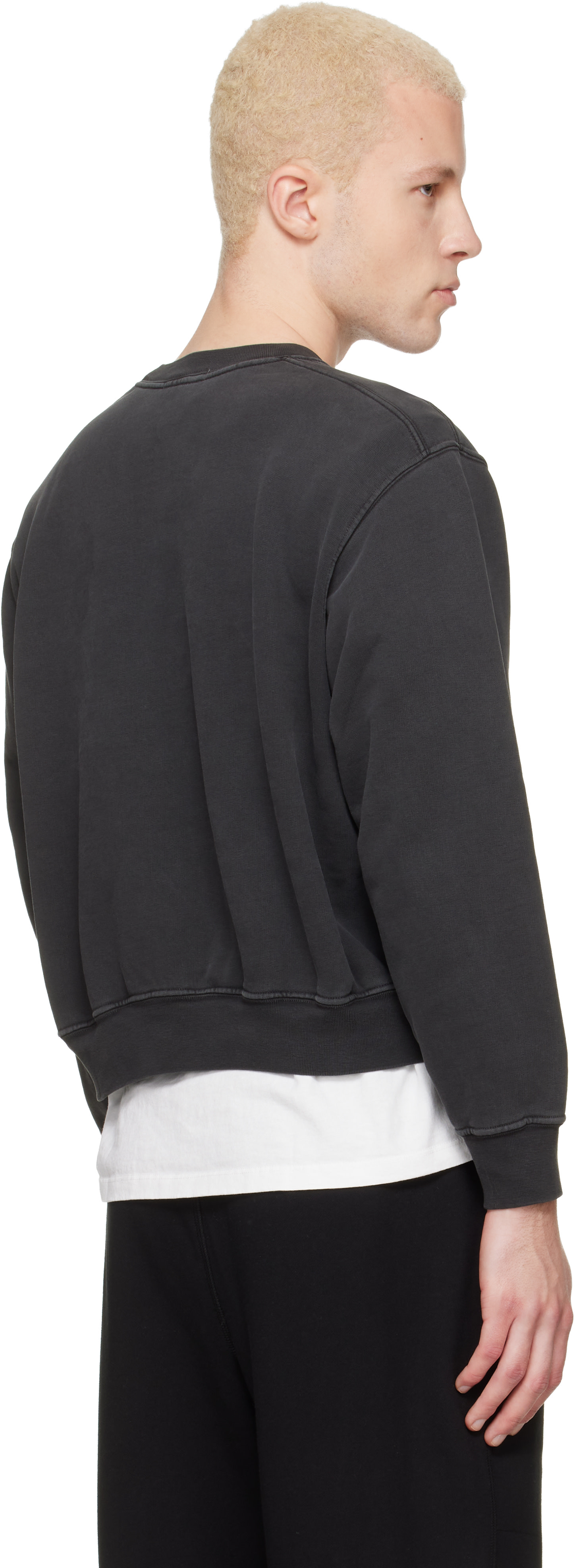 Lady White Co. - Black Mini Crewneck Sweatshirt