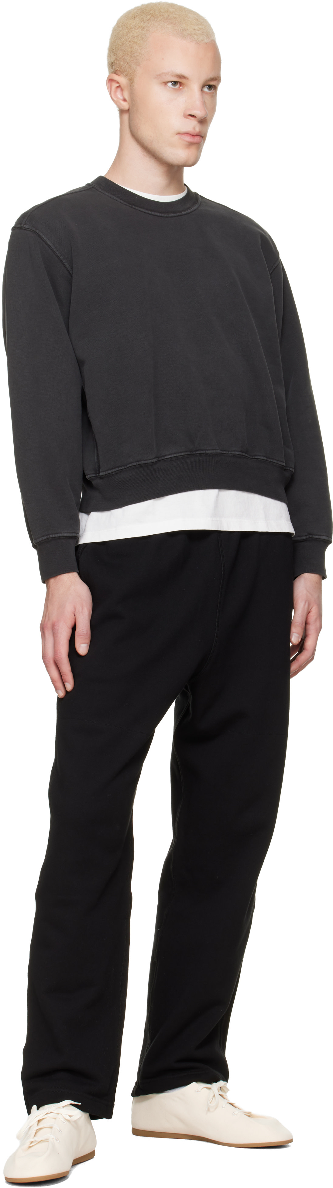Lady White Co. - Black Mini Crewneck Sweatshirt