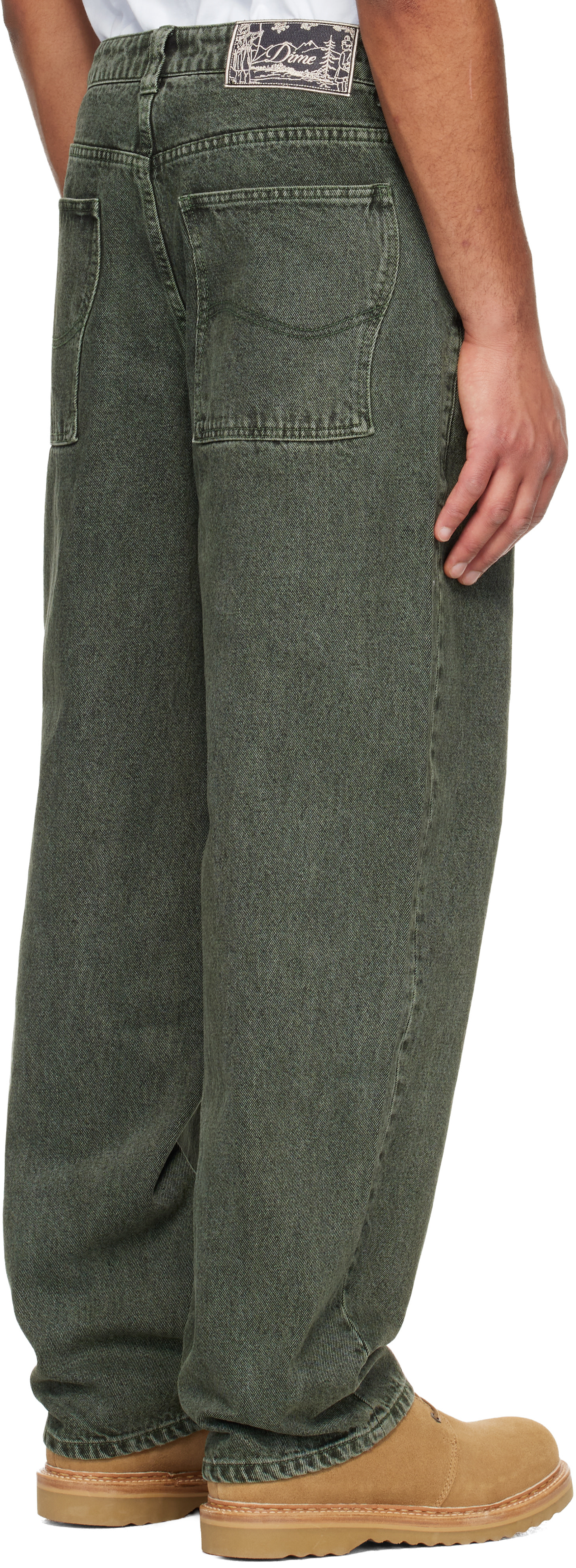 Dime - Jean ample vert