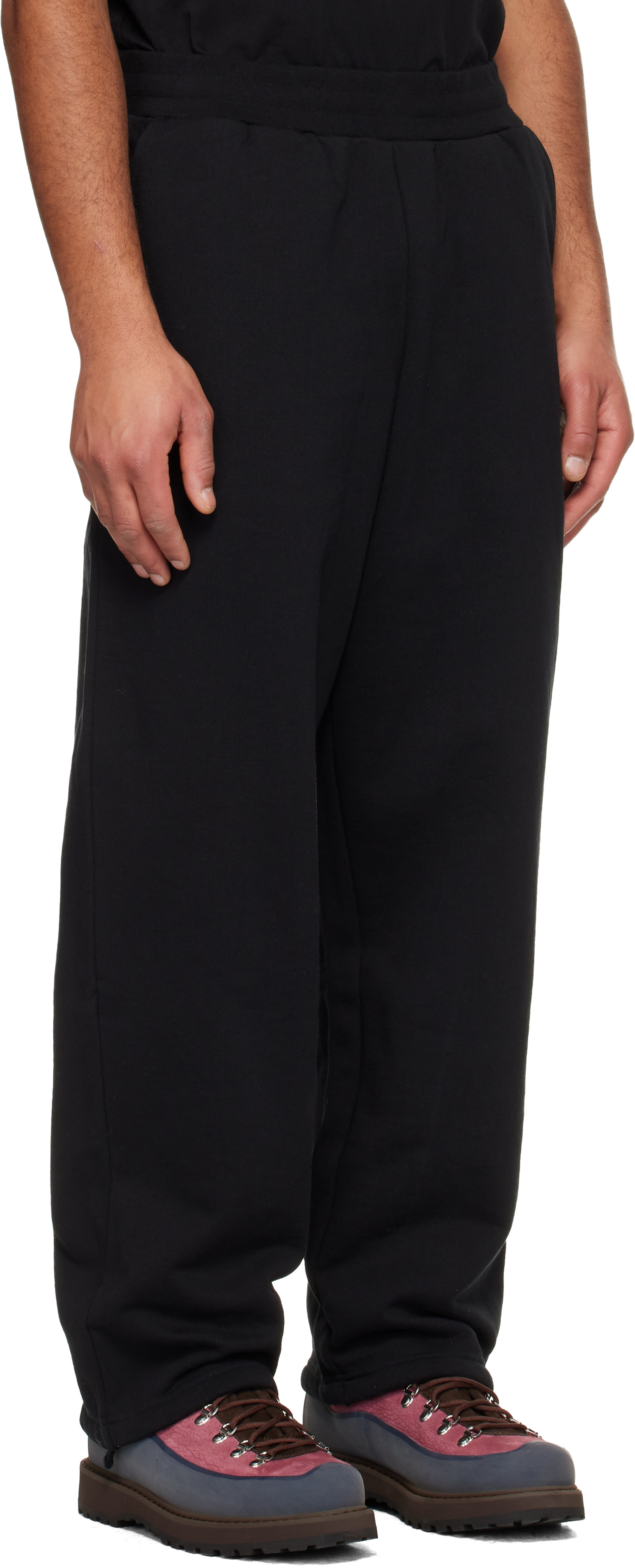 Dime - Black Cursive Small Logo Sweatpants