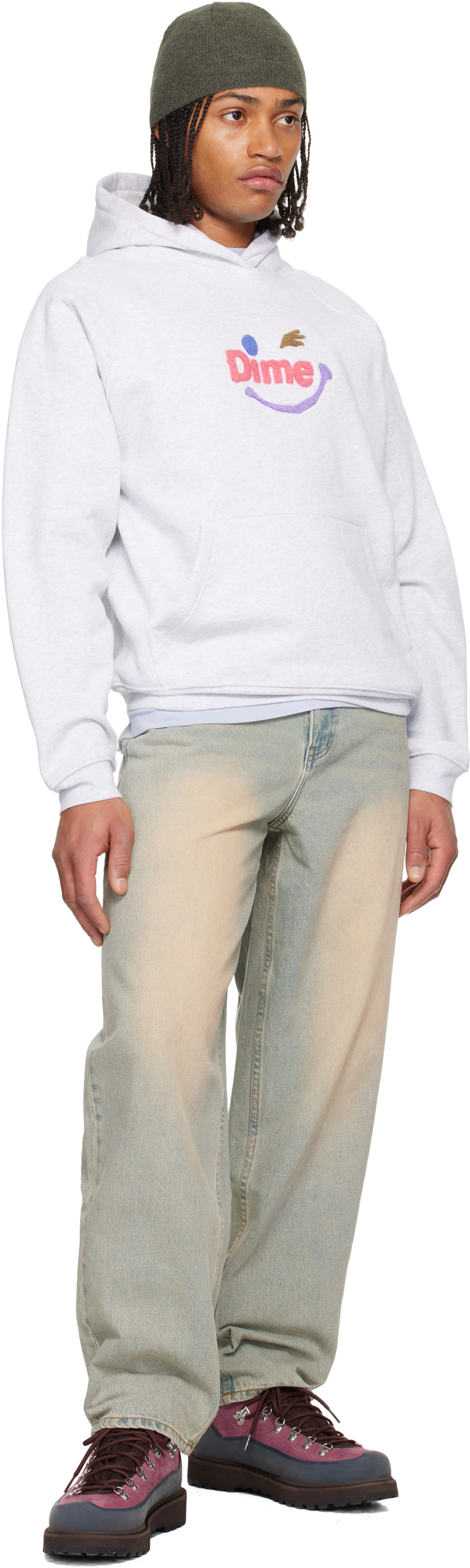 Dime - Pull à capuche Winky gris