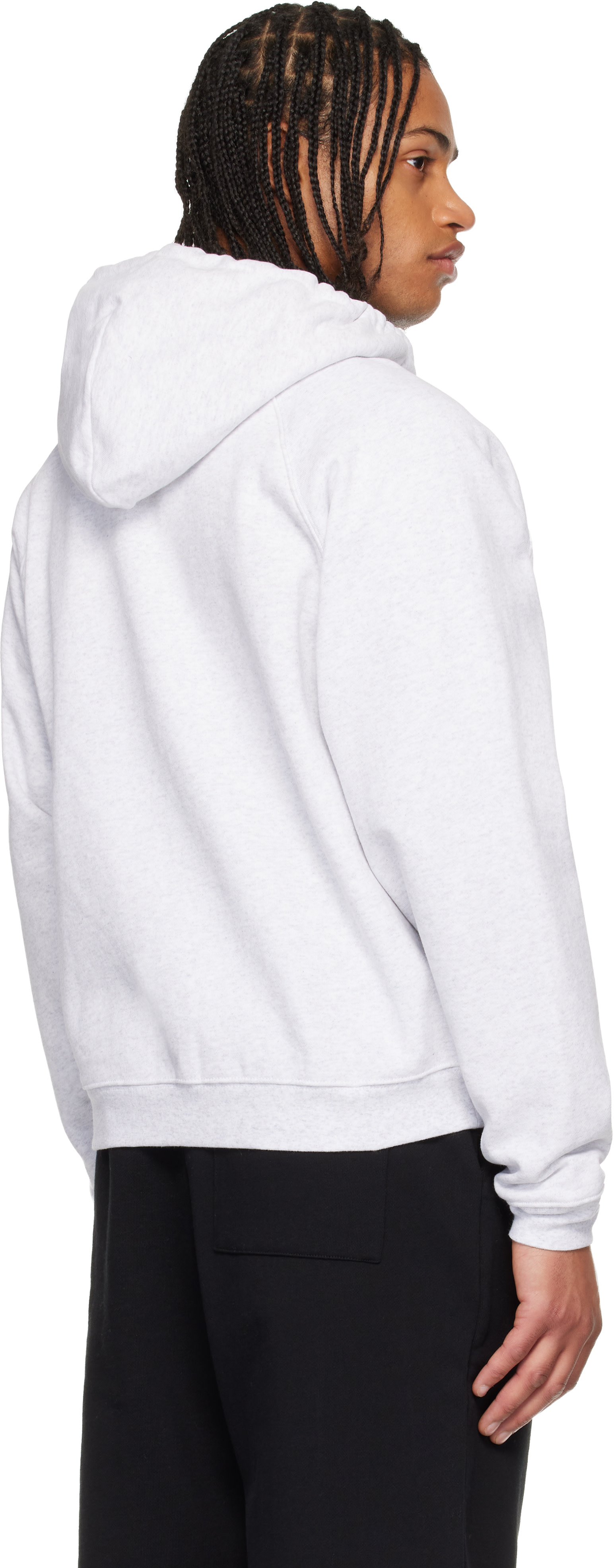 Dime - グレー Cursive Small Logo ジップフーディ