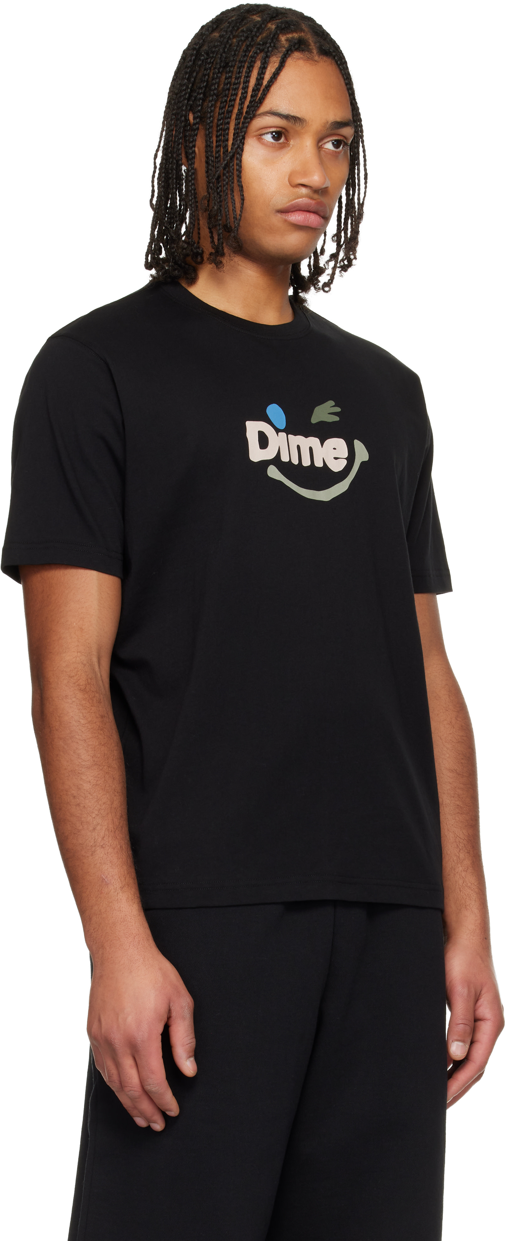 Dime: Black Winky T-shirt | SSENSE