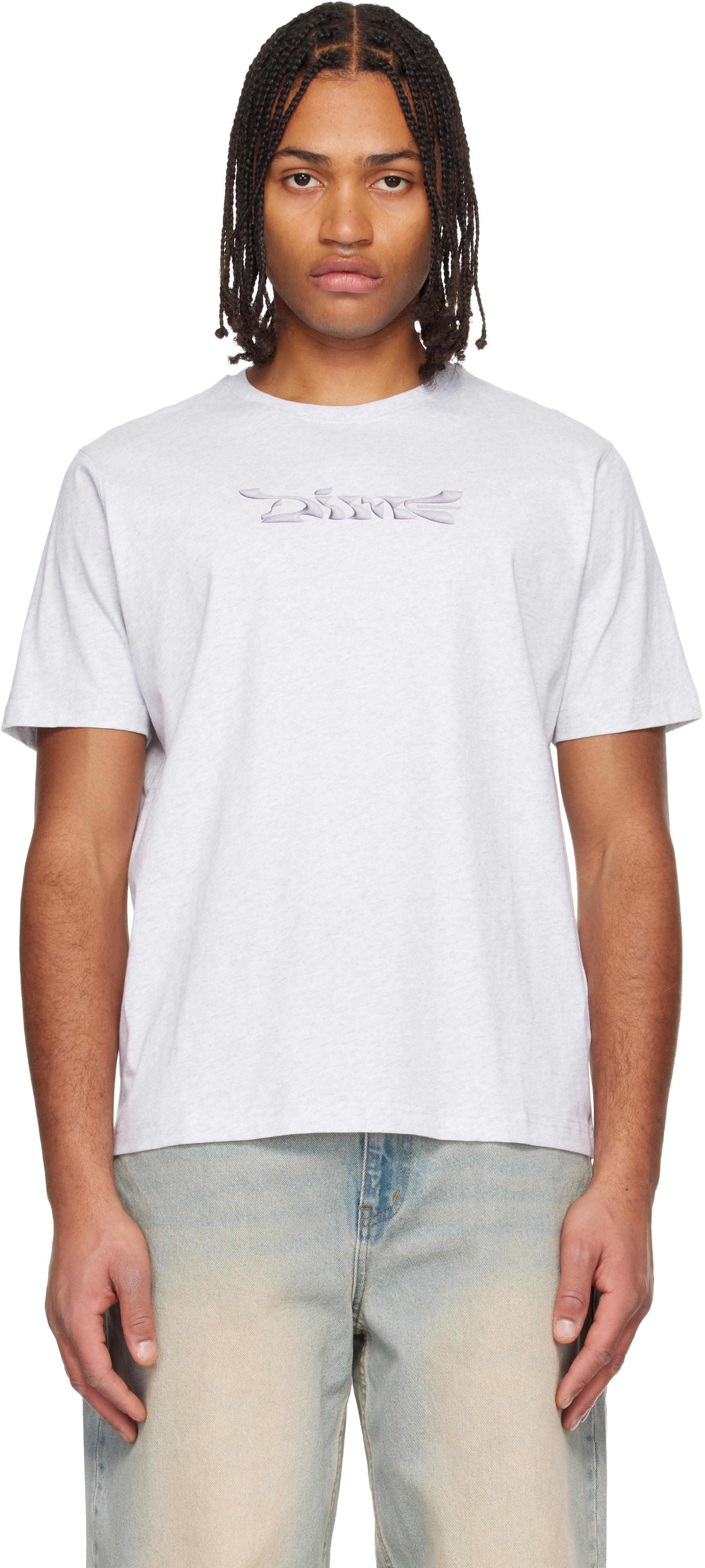 Dime - T-shirt gris à logo