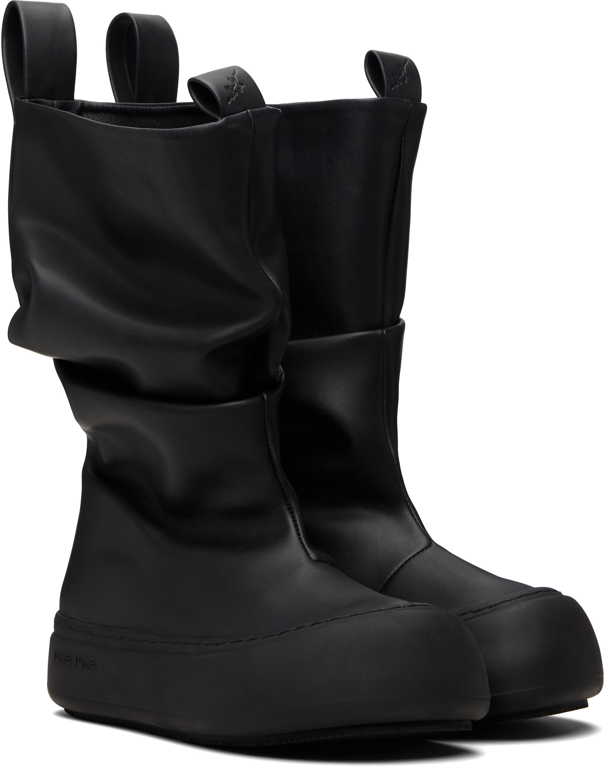 YUME YUME: Black Low Fisherman Boots | SSENSE