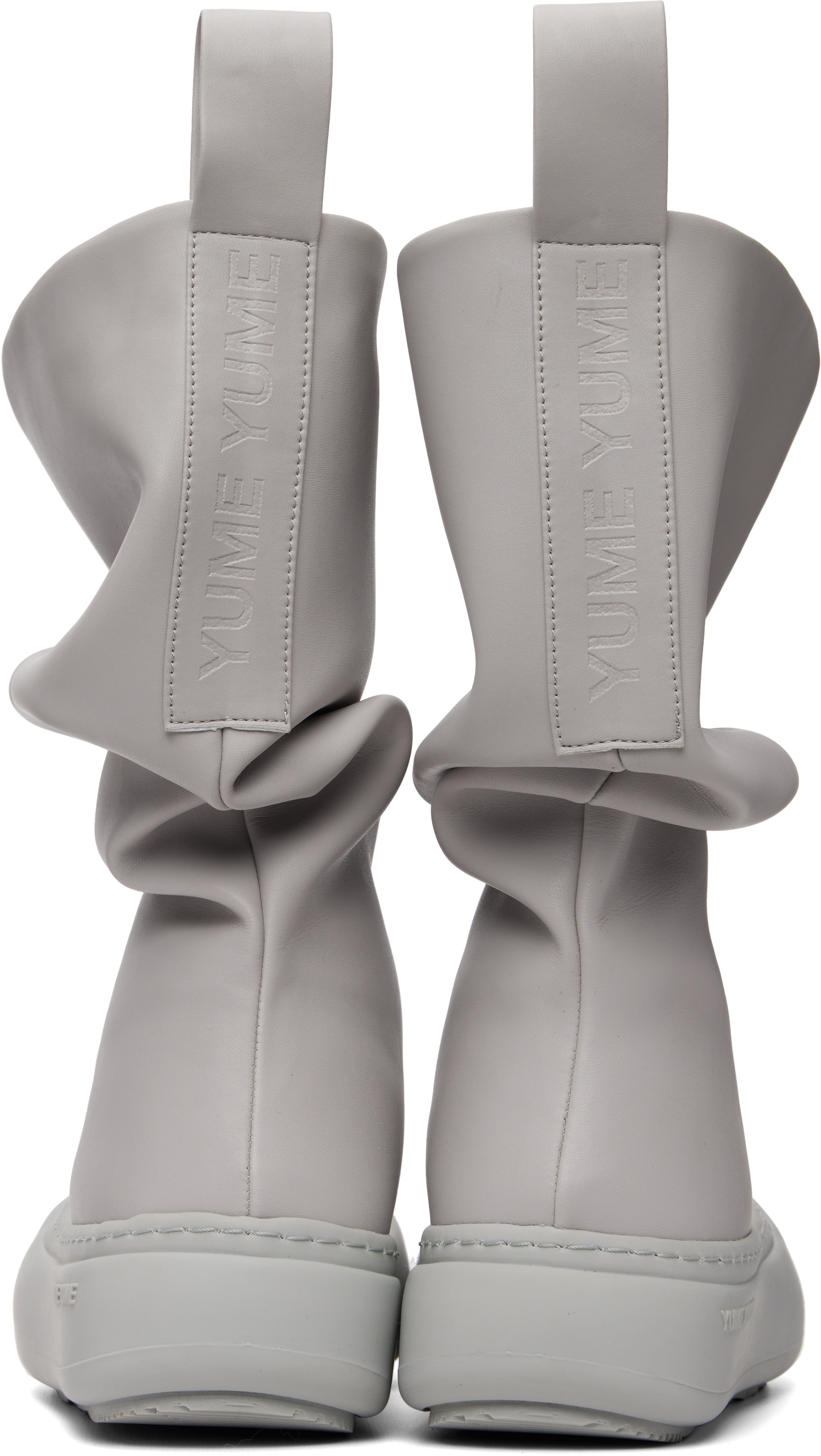 YUME YUME: SSENSE Exclusive Gray Low Fisherman Boots | SSENSE