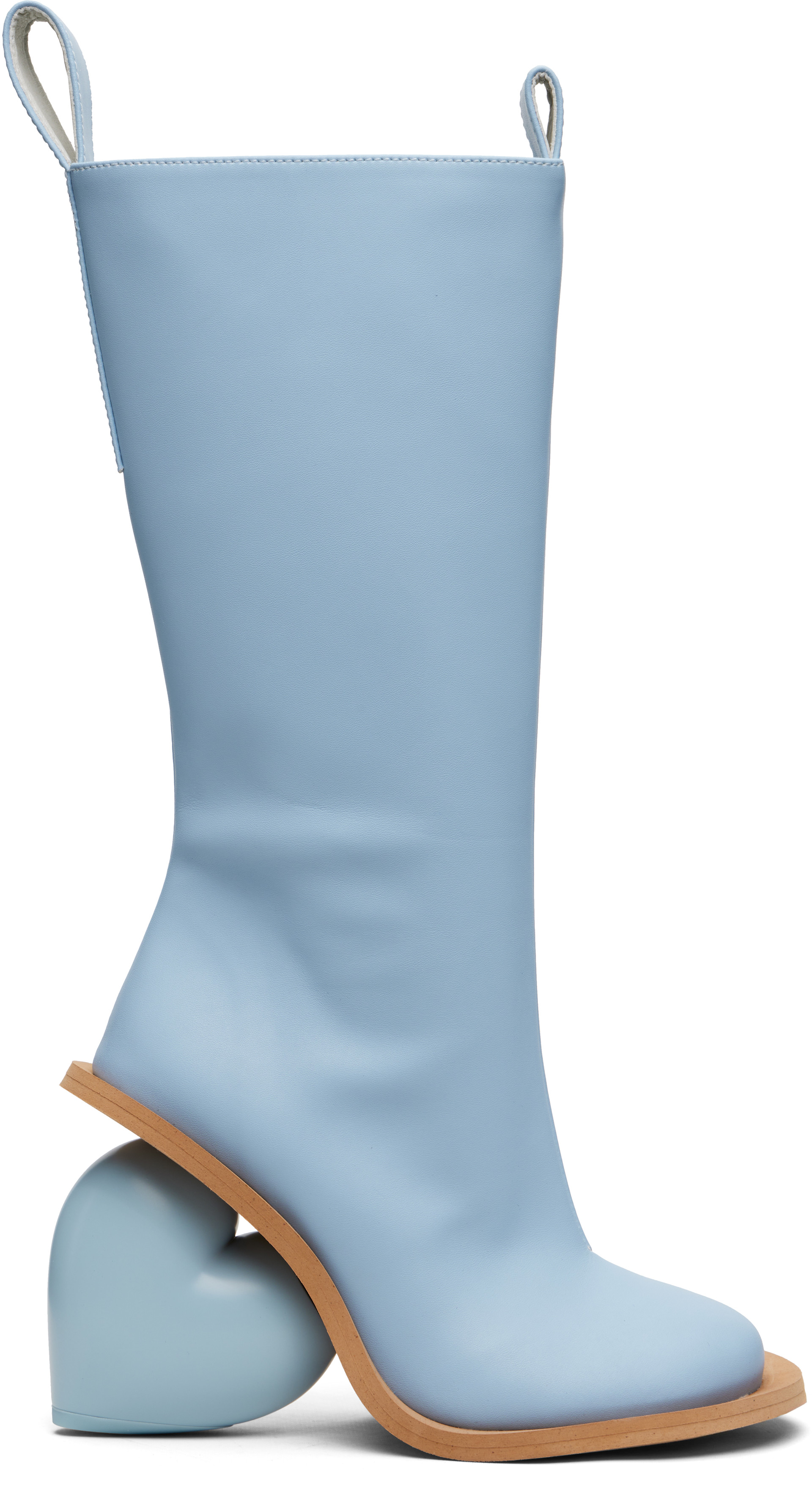 yumeyume ロングブーツ YUME YUME: SSENSE Exclusive Blue Love Tall Boots | SSENSE