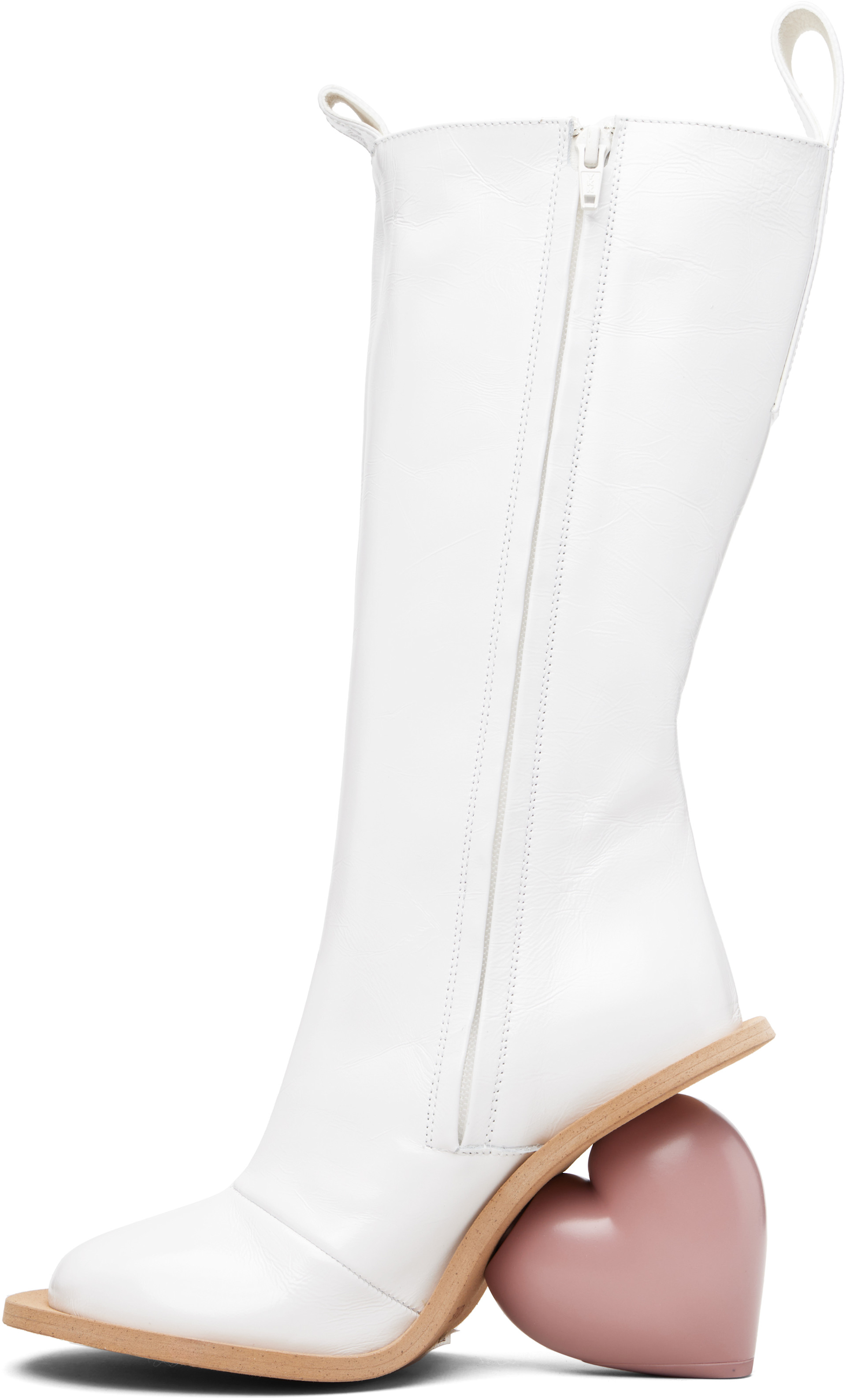 YUME YUME: White Love Tall Boots | SSENSE