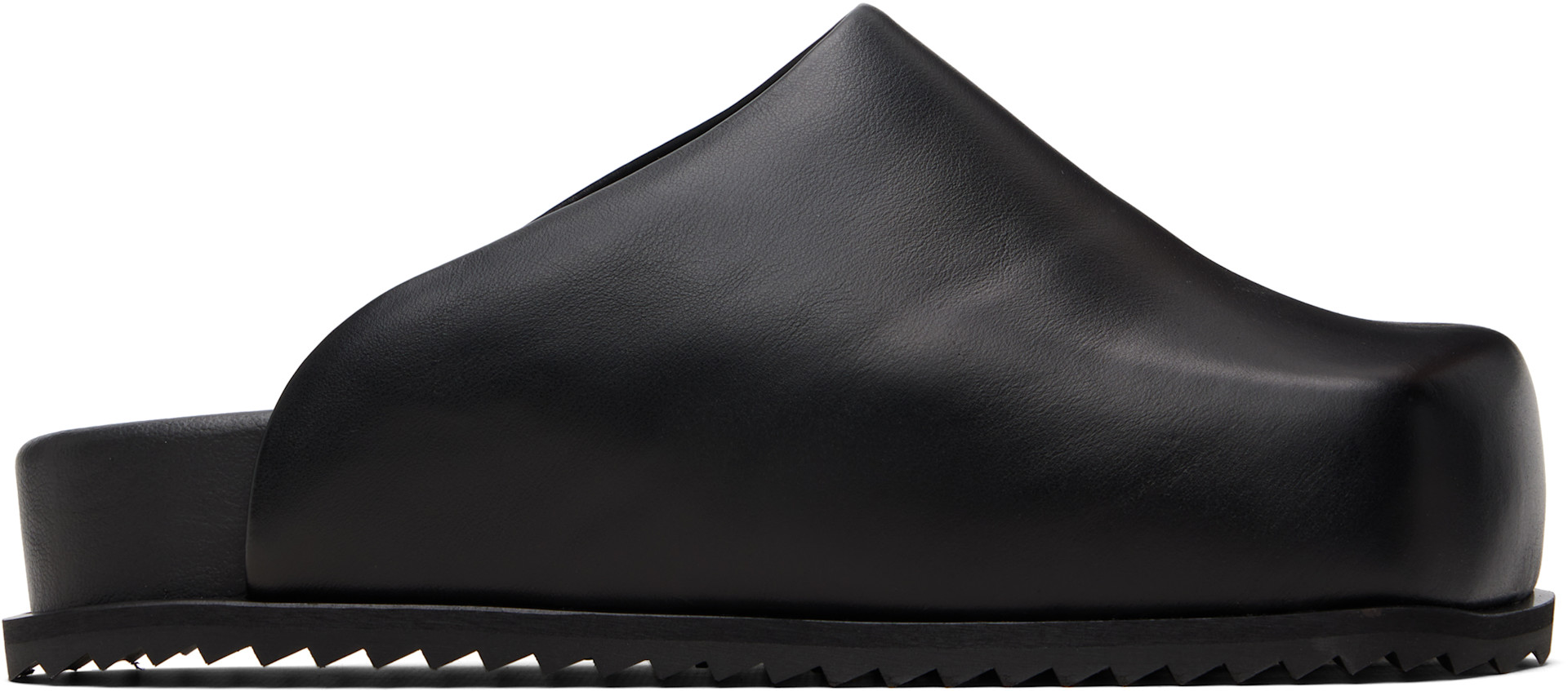 YUME YUME: Black Truck Slide Loafers | SSENSE