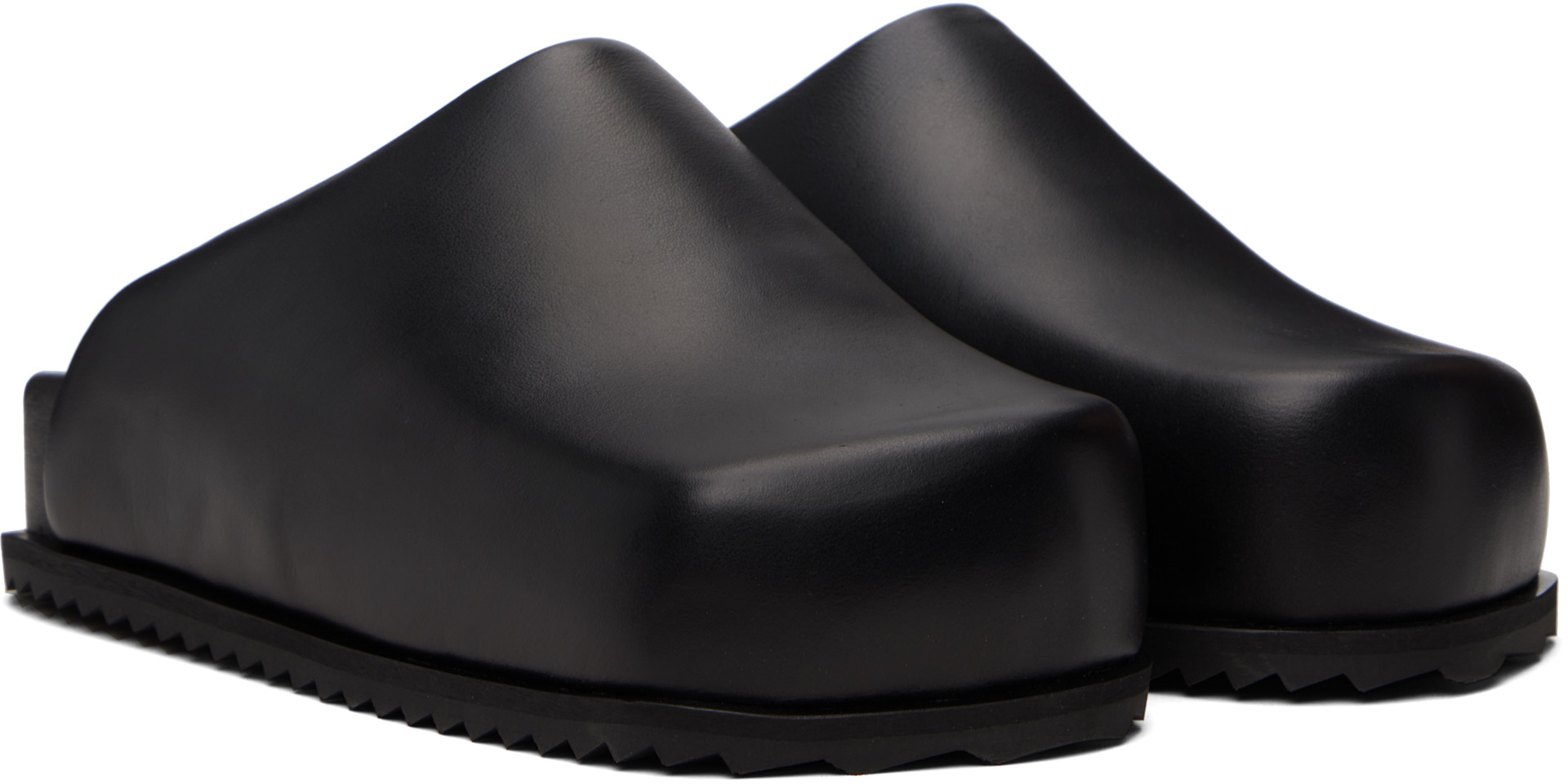 YUME YUME: Black Truck Slide Loafers | SSENSE