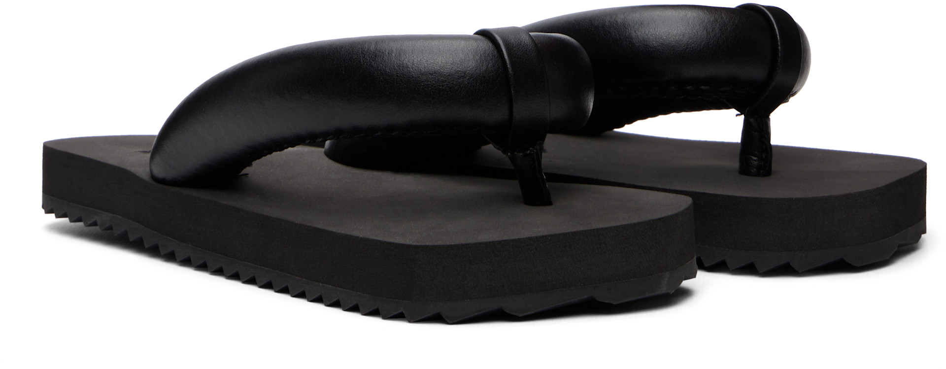 靴 YUMI YUME YUME: Black Yumi Flip-Flops | SSENSE