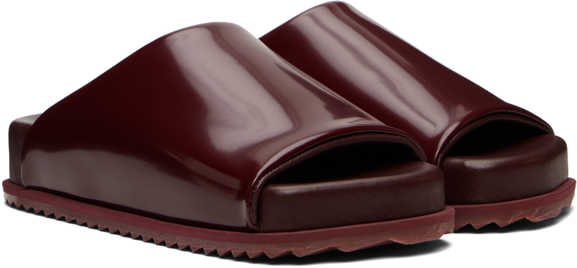 YUME YUME Finn faux leather slide sandals YUME YUME Finn Slides - Beige | Garmentory main image 4