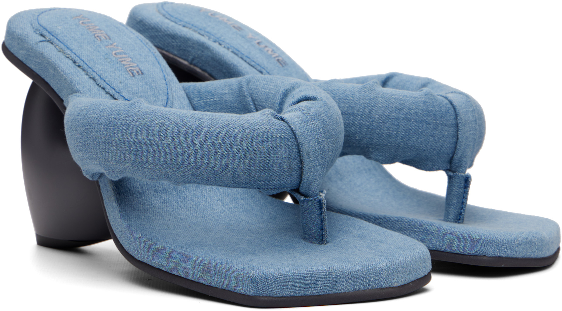 YUME YUME: Blue Love Mule Sandals | SSENSE