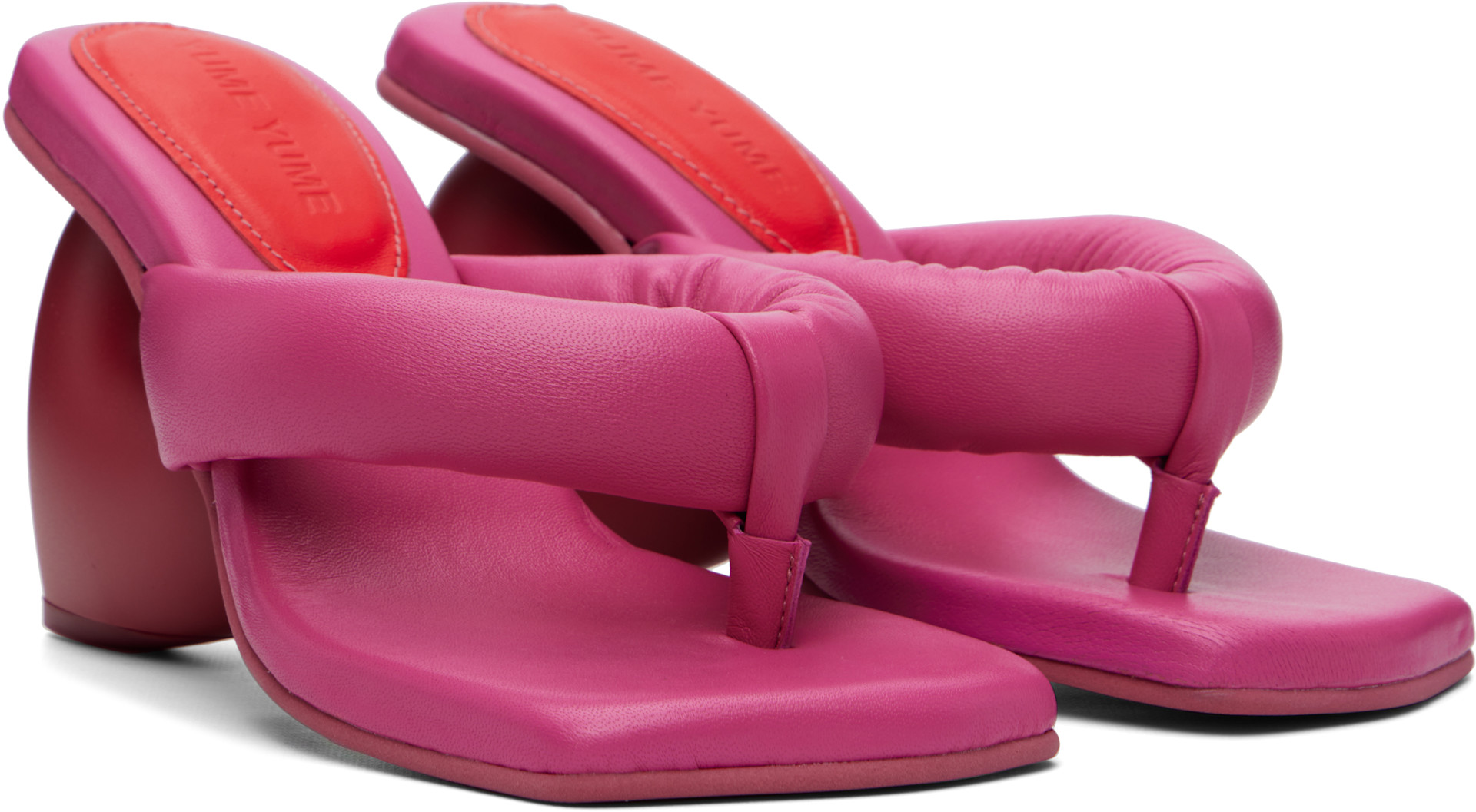 YUME YUME: Pink Love Mule Sandals | SSENSE