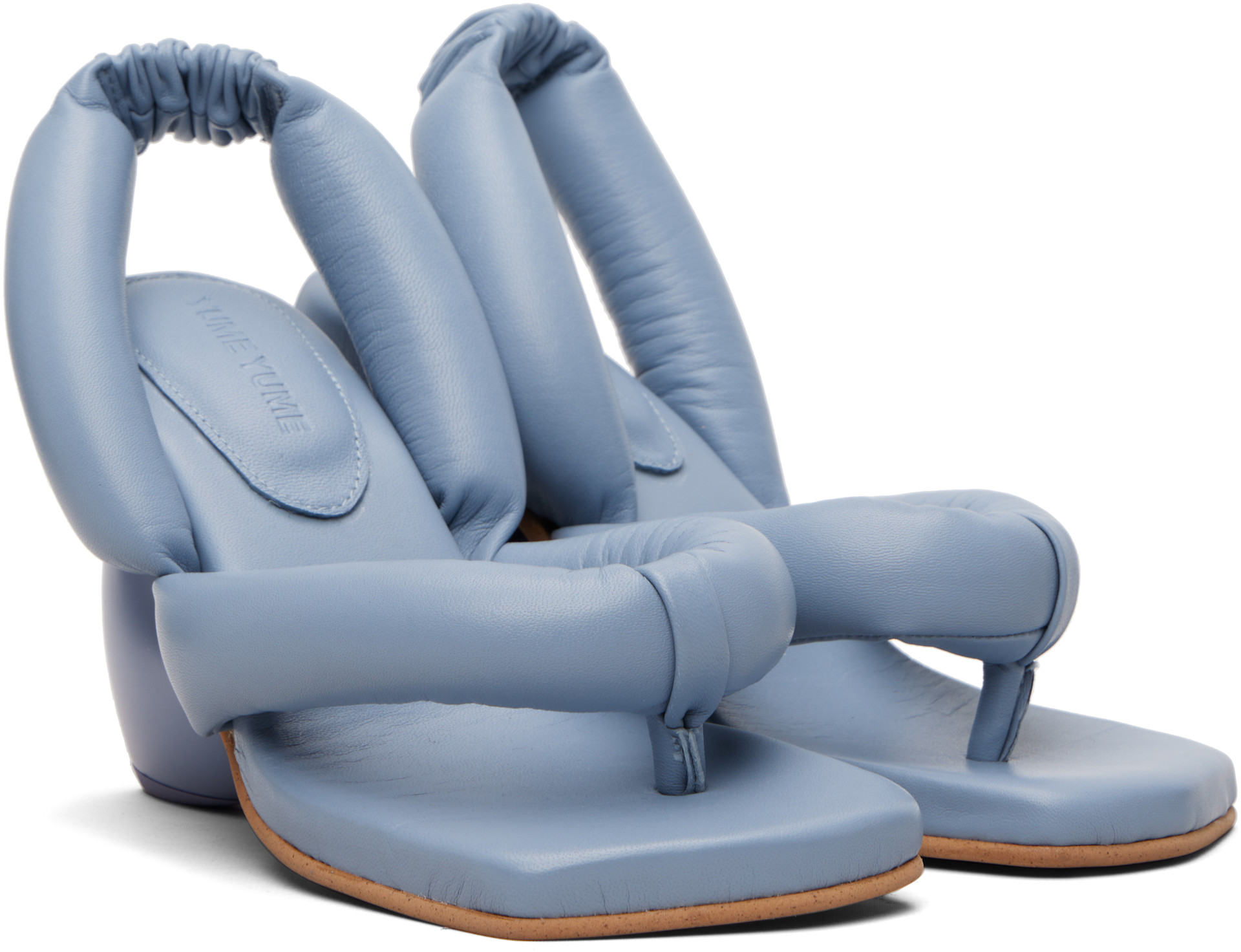 YUME YUME: Blue Love Heeled Sandals | SSENSE