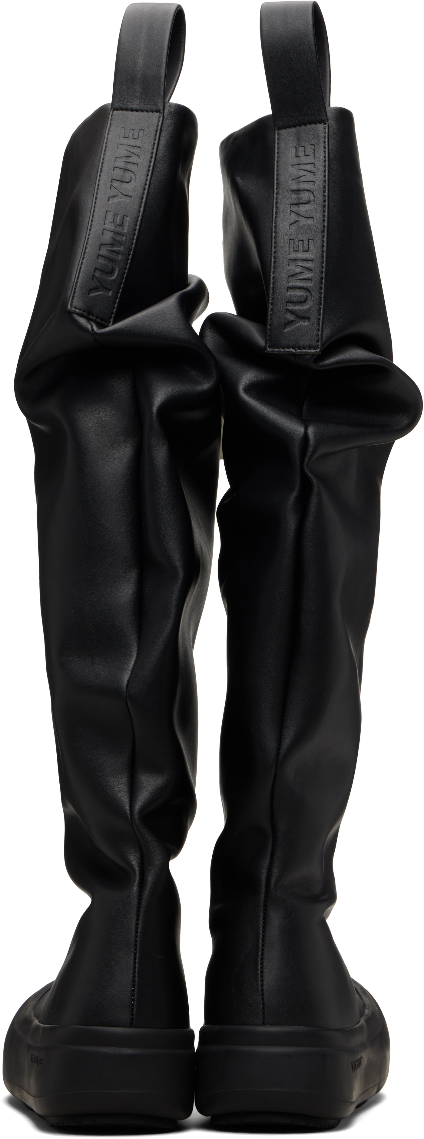 YUME YUME: Black Fisherman Tall Boots | SSENSE