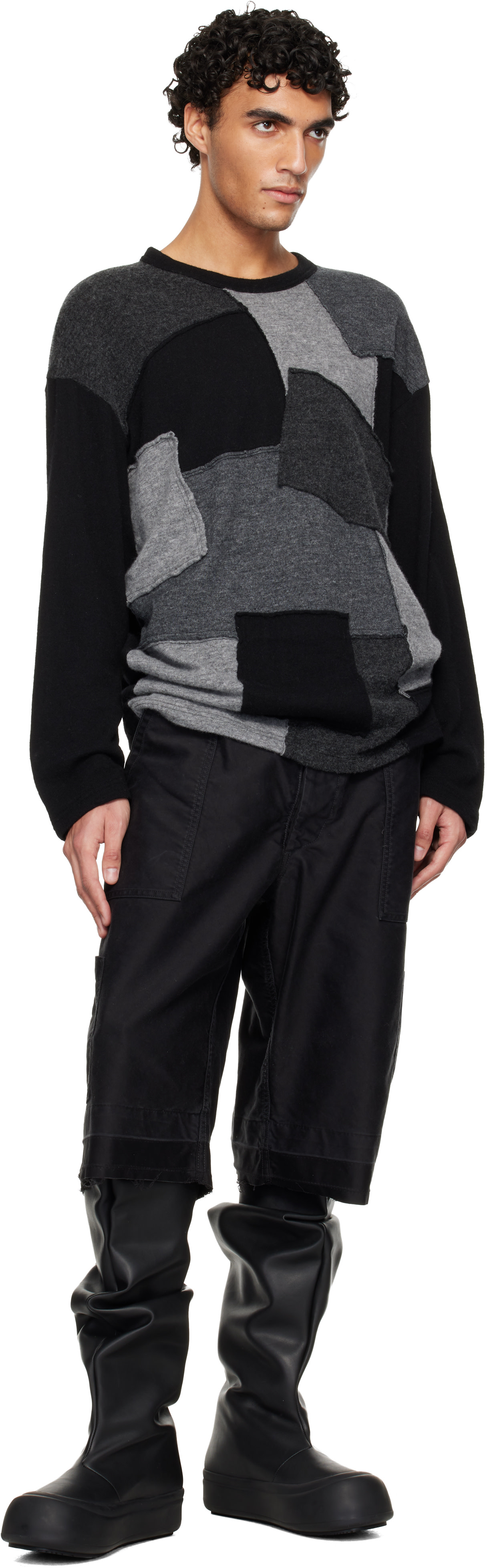 YUME YUME: Black Fisherman Tall Boots | SSENSE