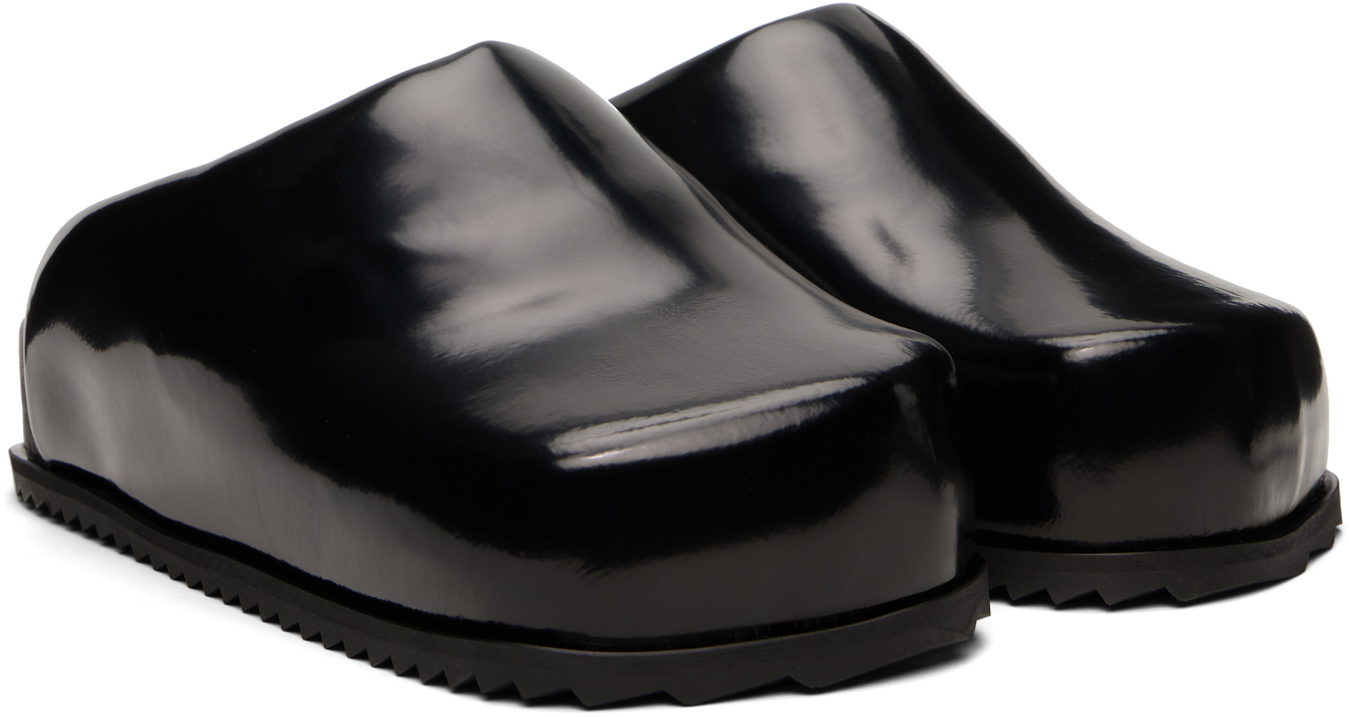 YUME YUME ローファー ブラック YUME YUME: Black Truck Slide Loafers | SSENSE