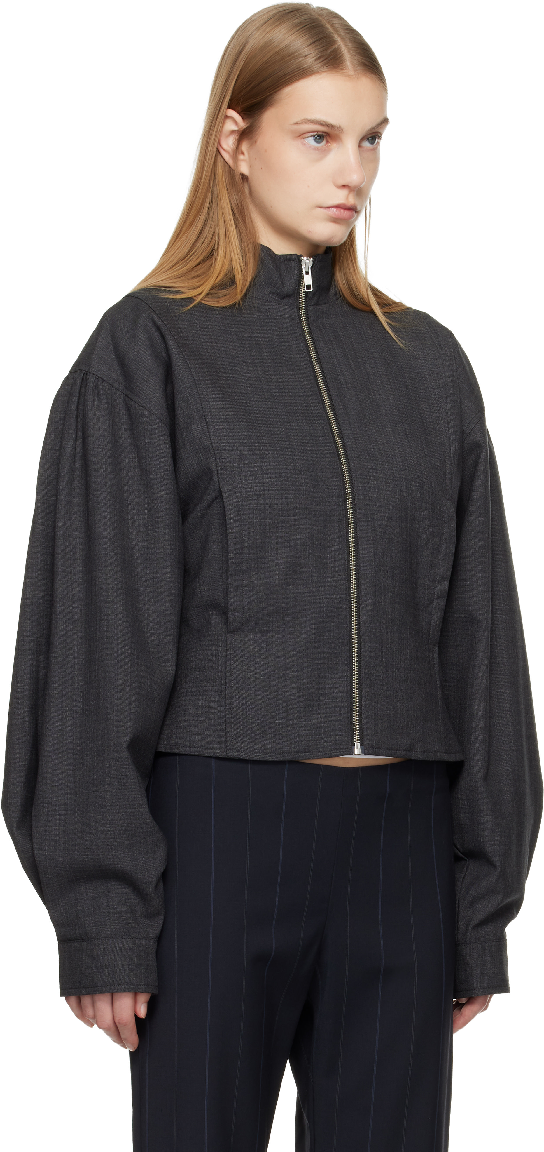 BELLE ANNA - Blouson Globo gris