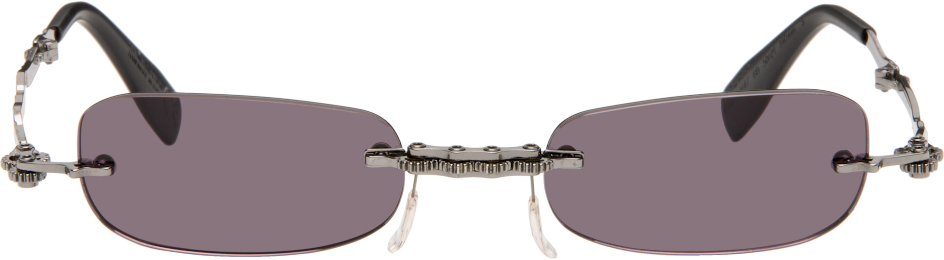 Kuboraum: Gunmetal H47 Sunglasses | SSENSE