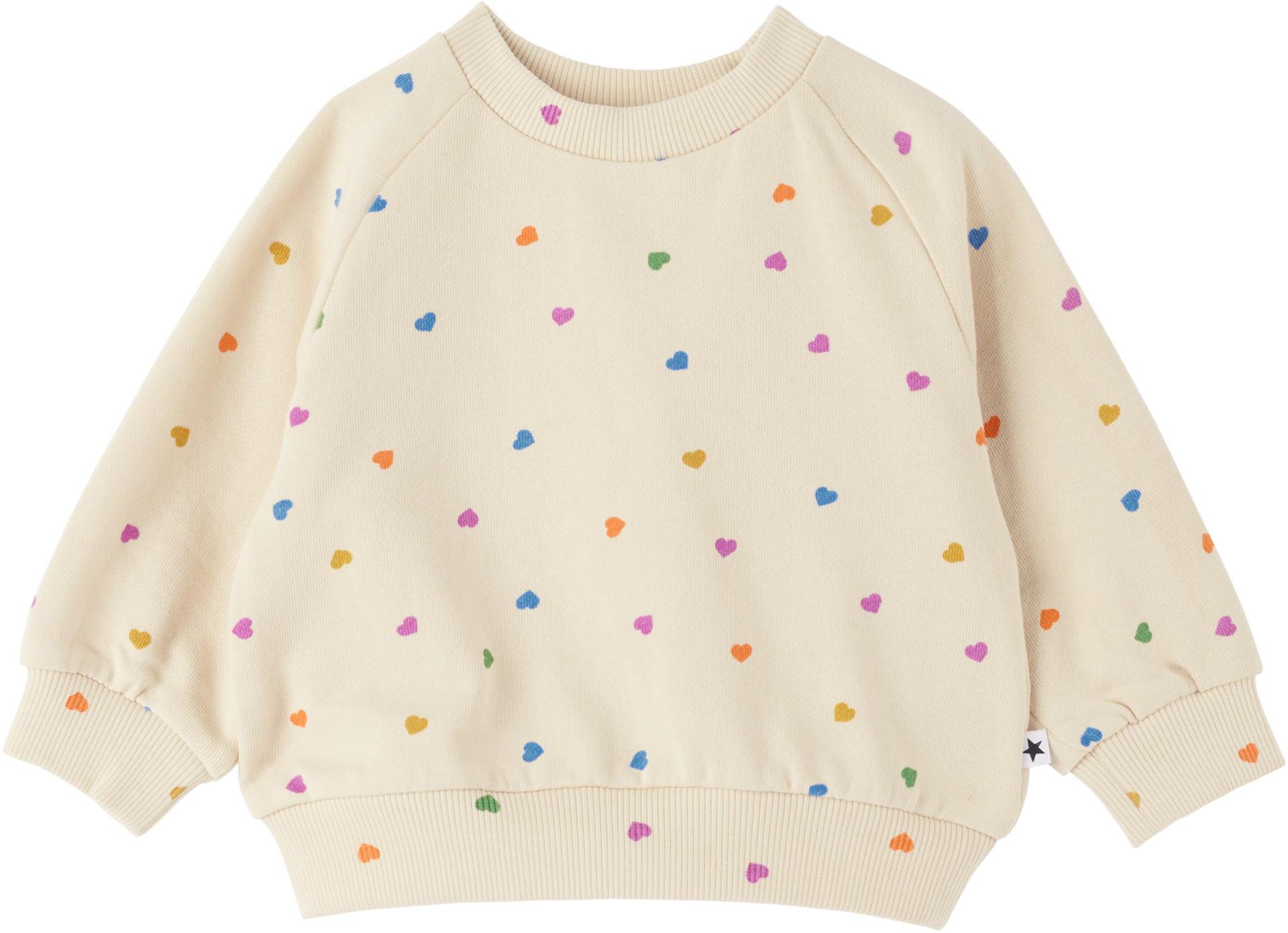 Molo - Bébé | Pull molletonné Disc blanc cassé