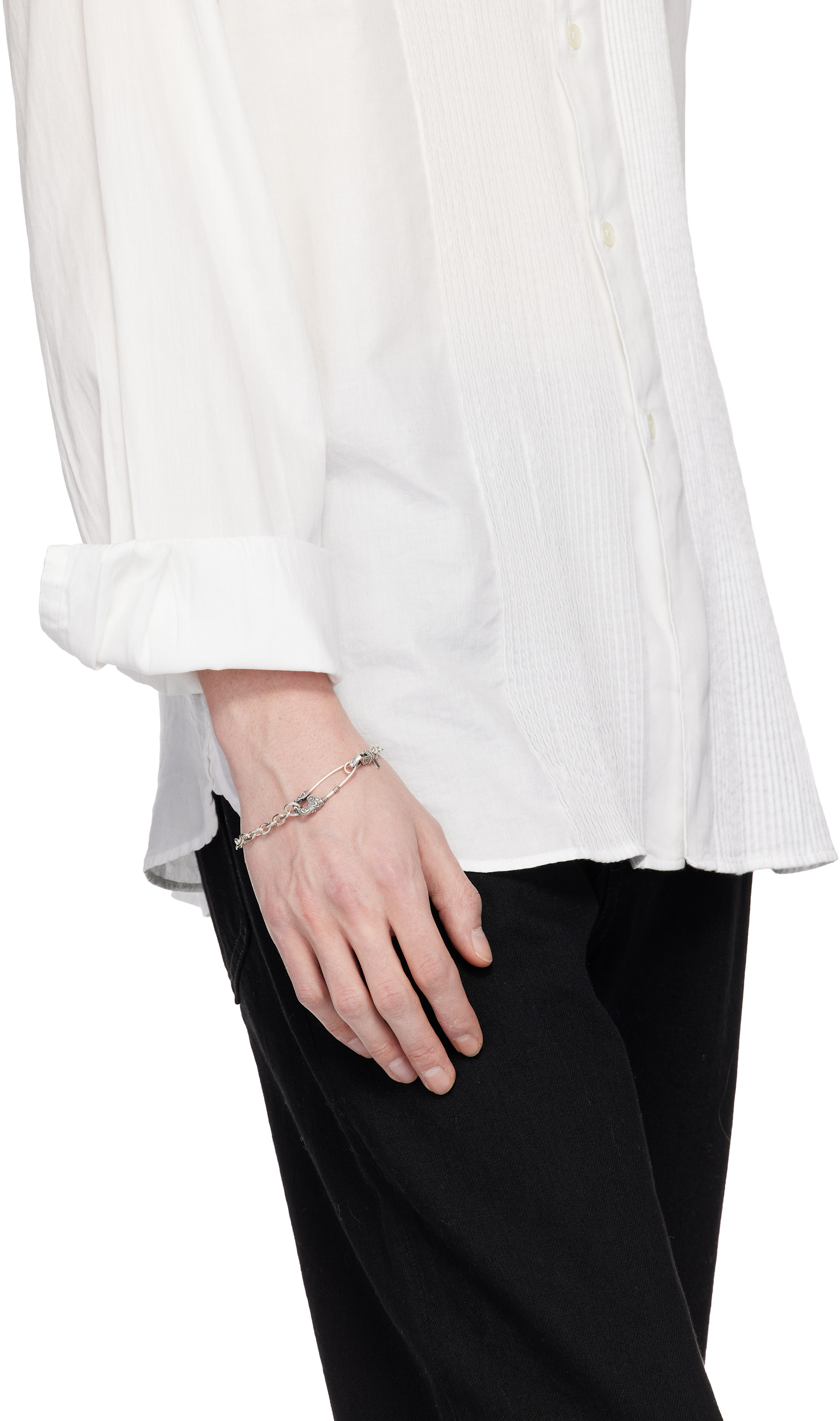 Emanuele Bicocchi: Arabesque Pin Bracelet | SSENSE