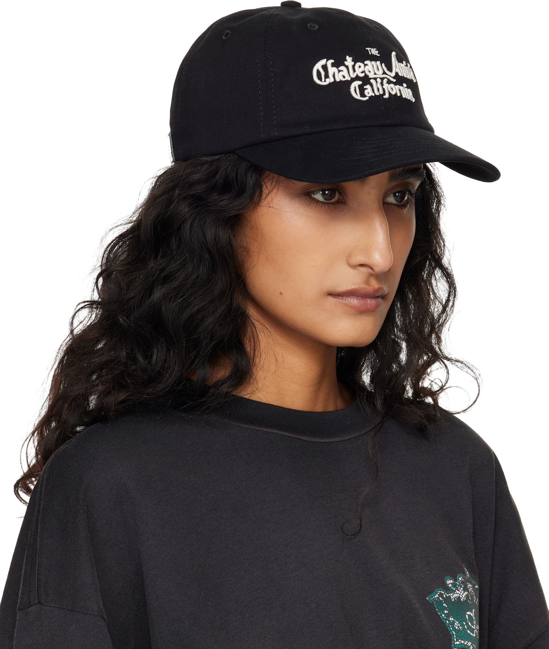AMIRI キャップ ブラック AMIRI: Black 'Chateau Amiri' Dad Cap | SSENSE