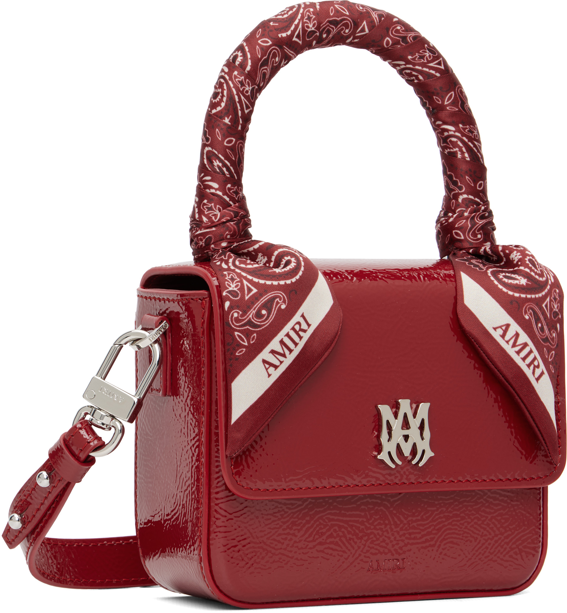 AMIRI - Micro sac rouge à monogramme