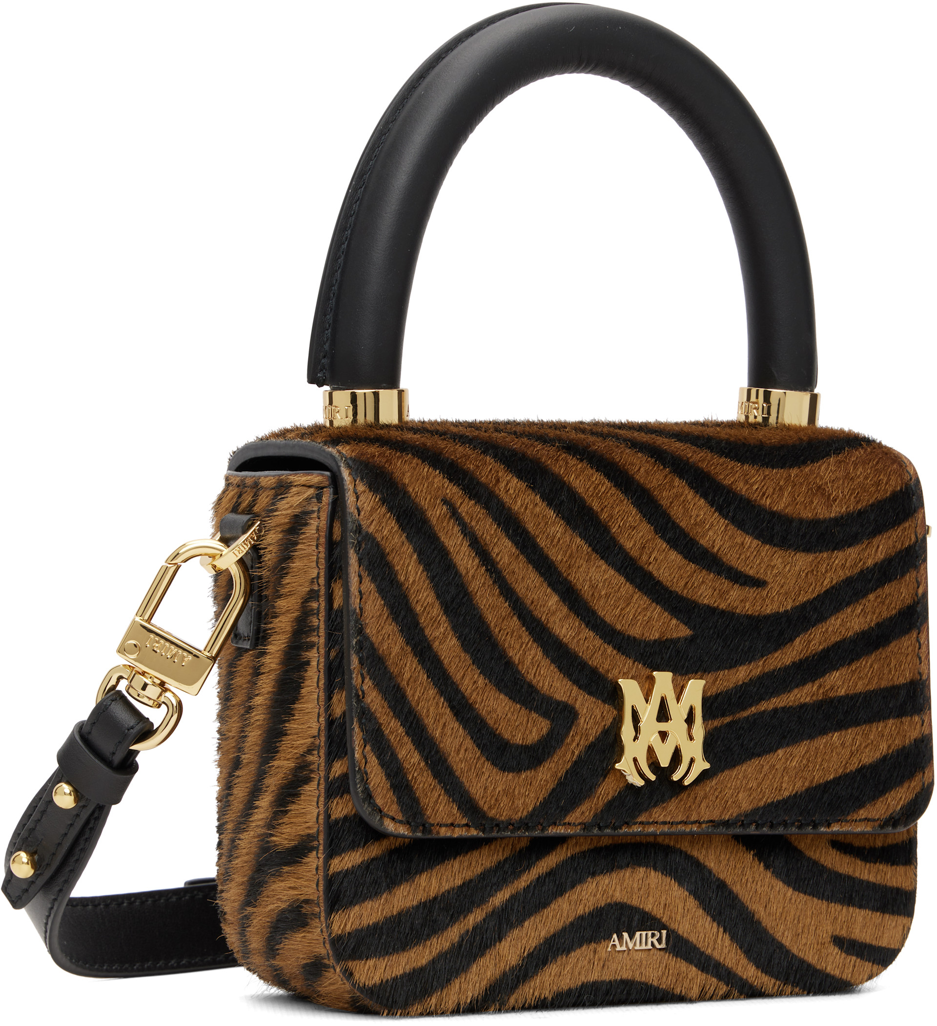 AMIRI バッグ AMIRI: Brown & Black Micro MA Zebra Bag | SSENSE