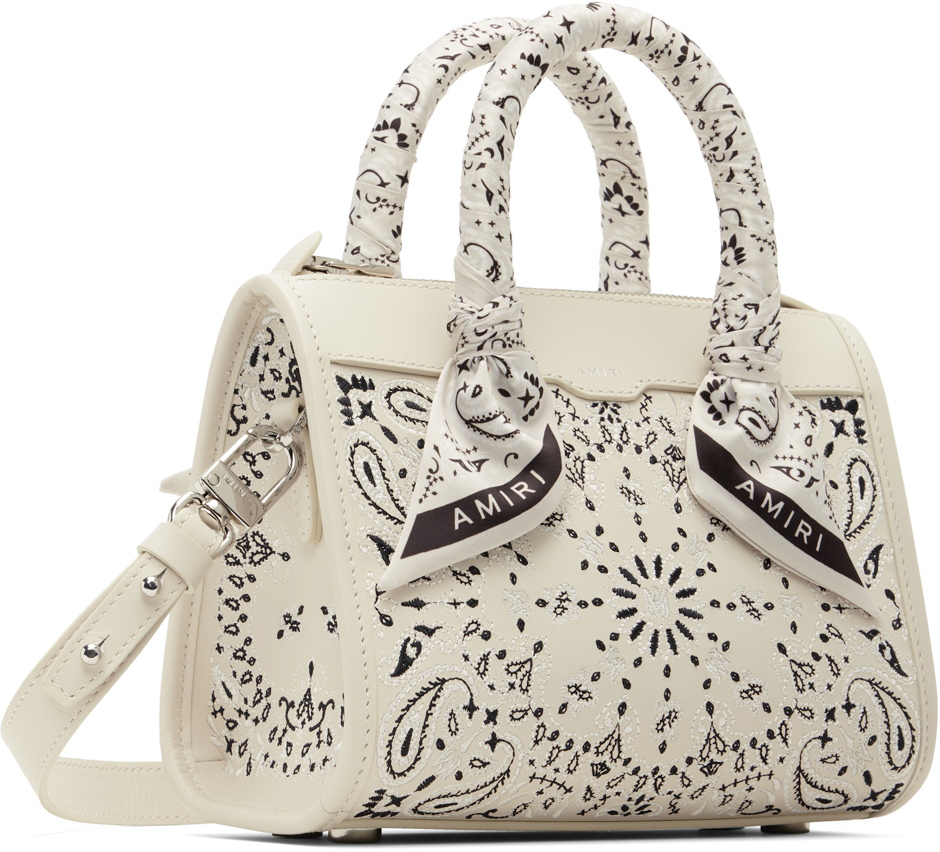 AMIRI: Off-White Bandana Micro Triangle Bag | SSENSE