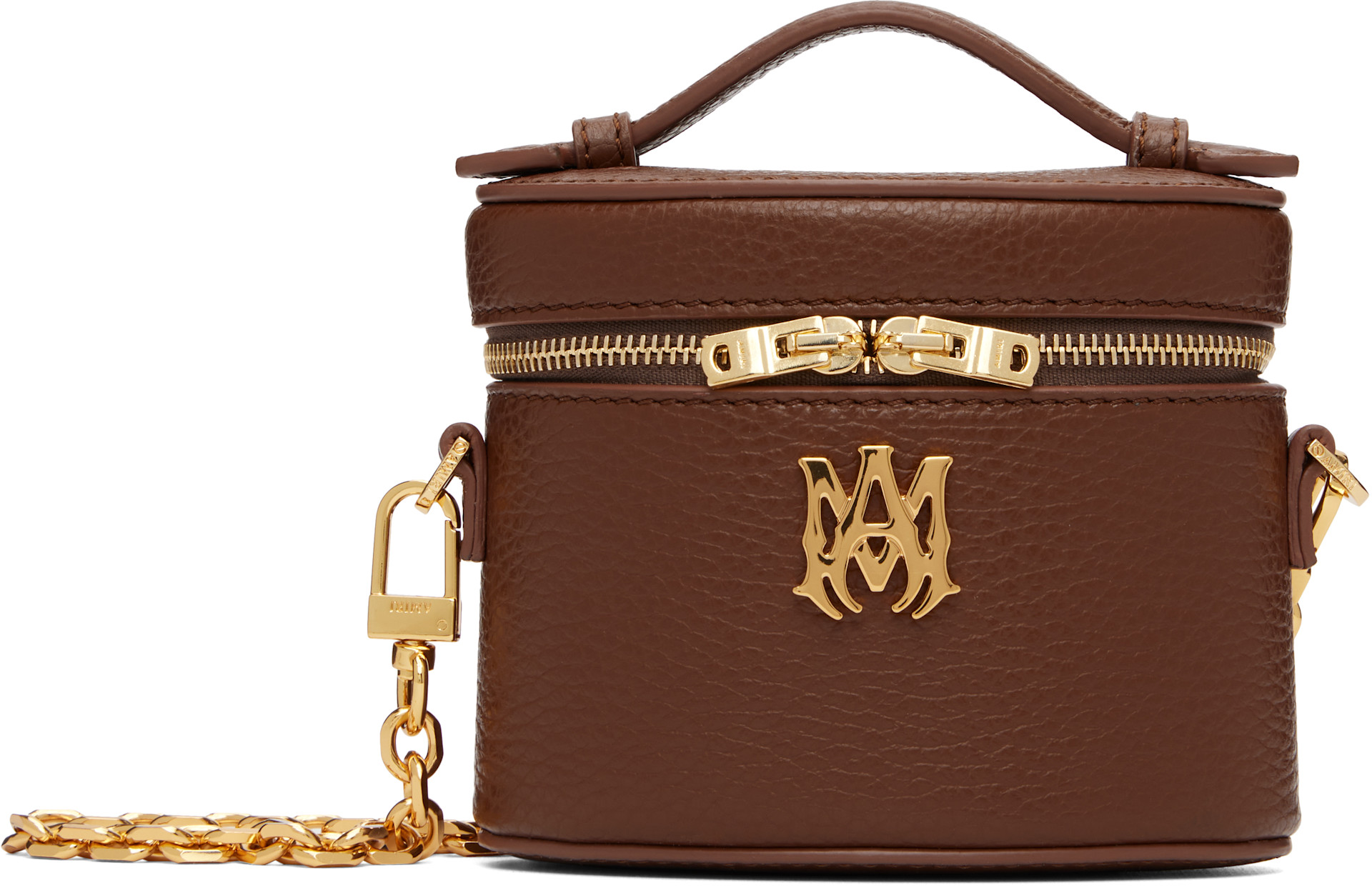 AMIRI: Brown Nano Vanity Bag | SSENSE