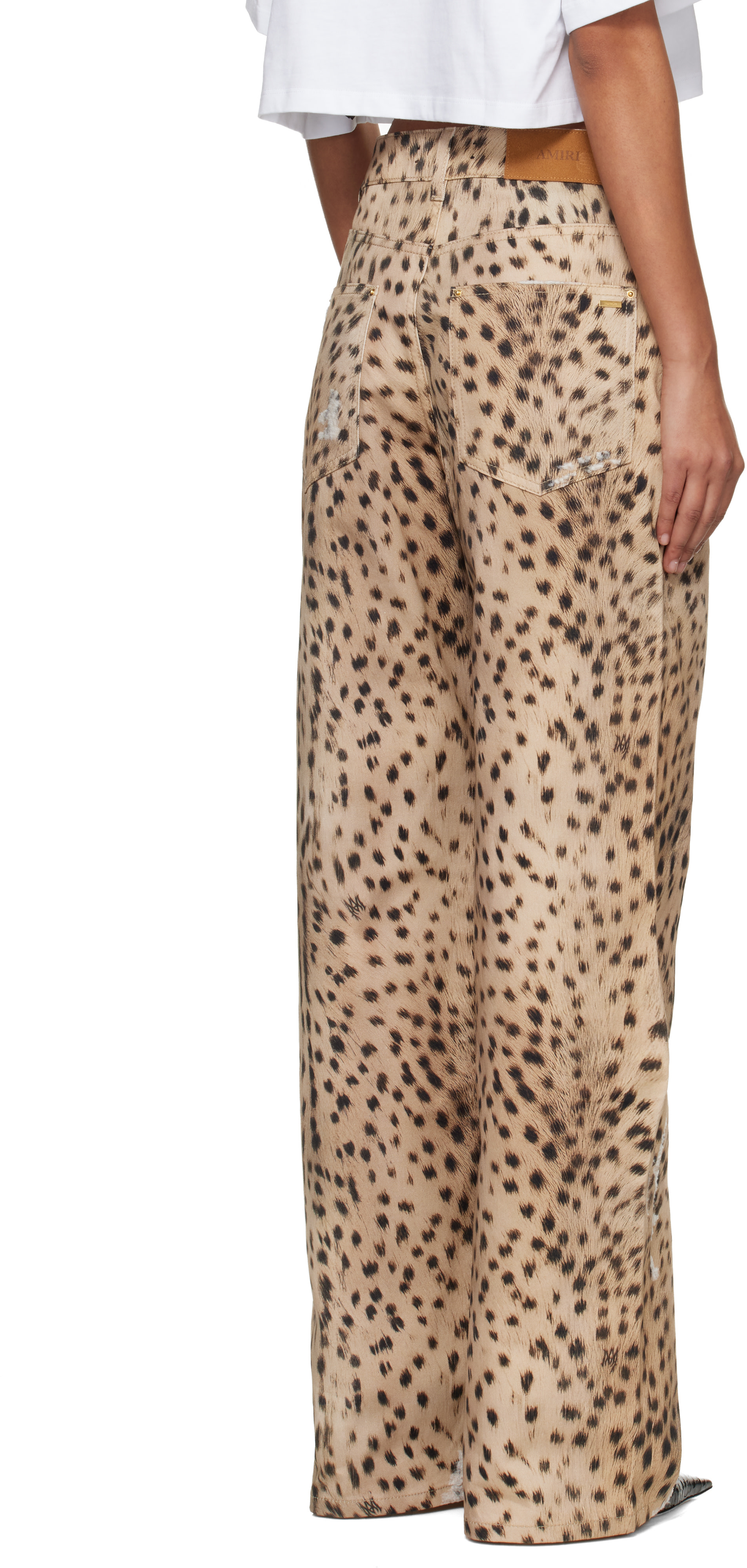 AMIRI: Beige Deer Carpenter Jeans | SSENSE