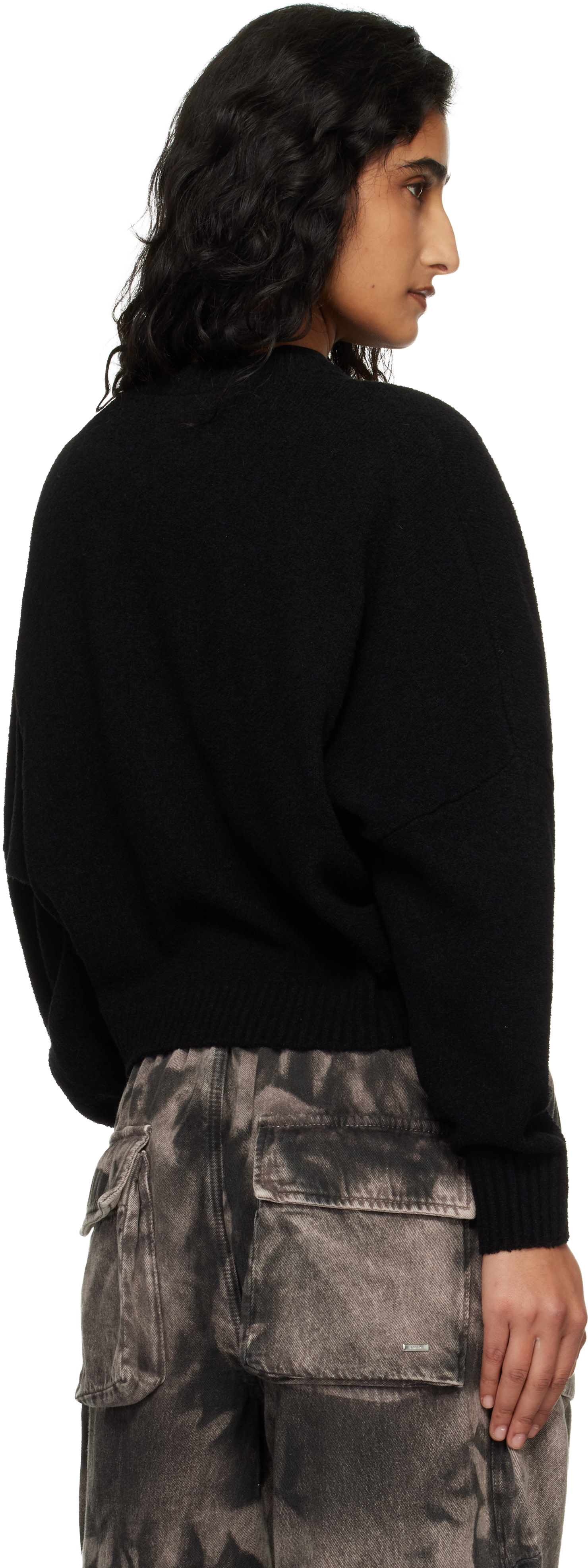 AMIRI - Pull noir à texte et à logo