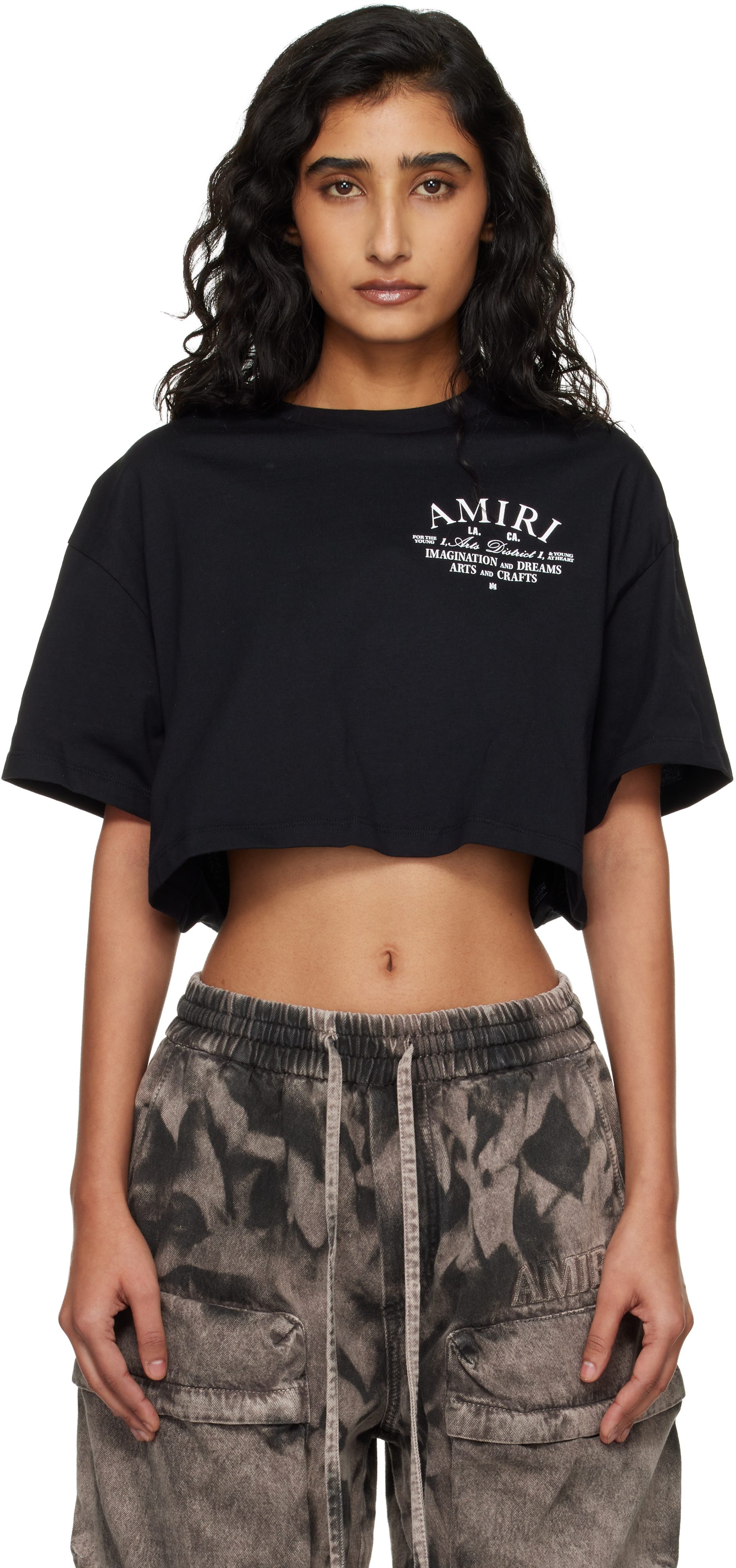 美品　amiri クロップド Tシャツ AMIRI】 クロップドTシャツ (AMIRI/Tシャツ・カットソー) 130999742