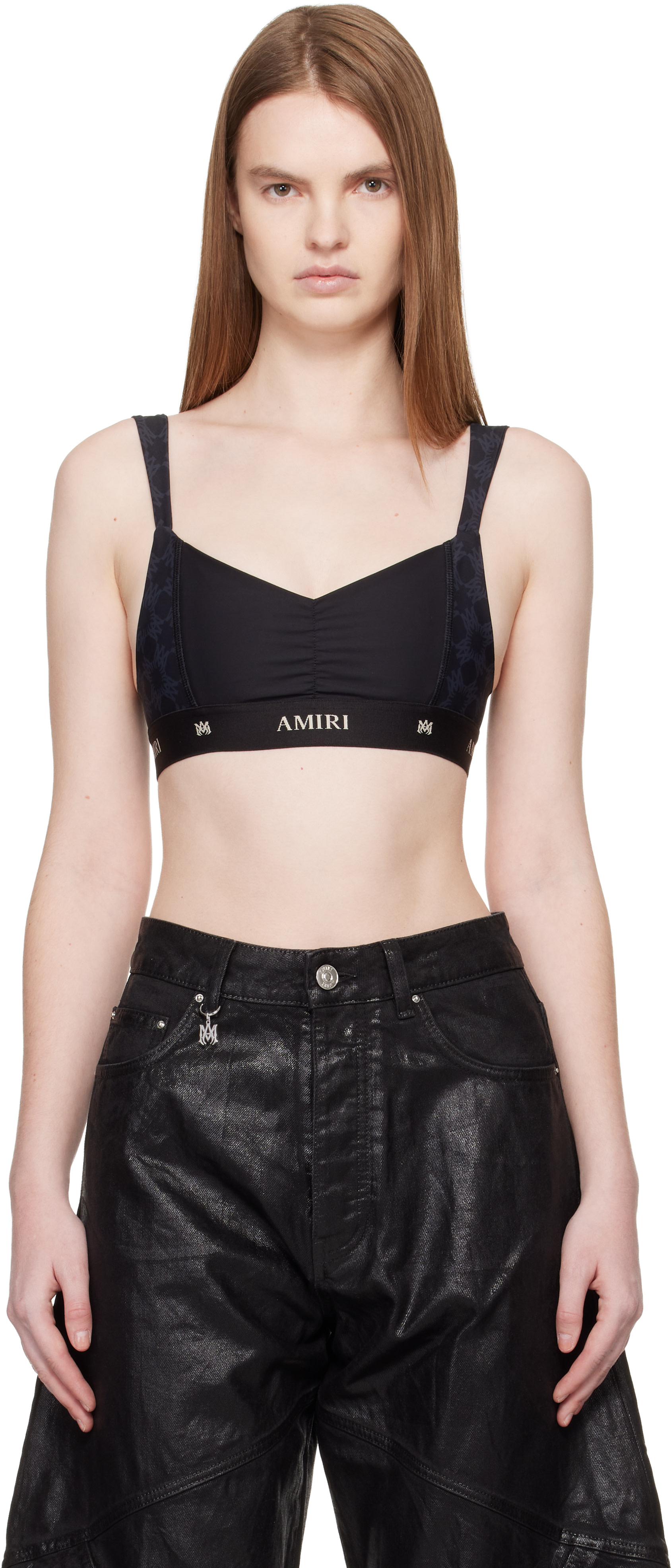 AMIRI: Black MA Quad Sport Bra | SSENSE