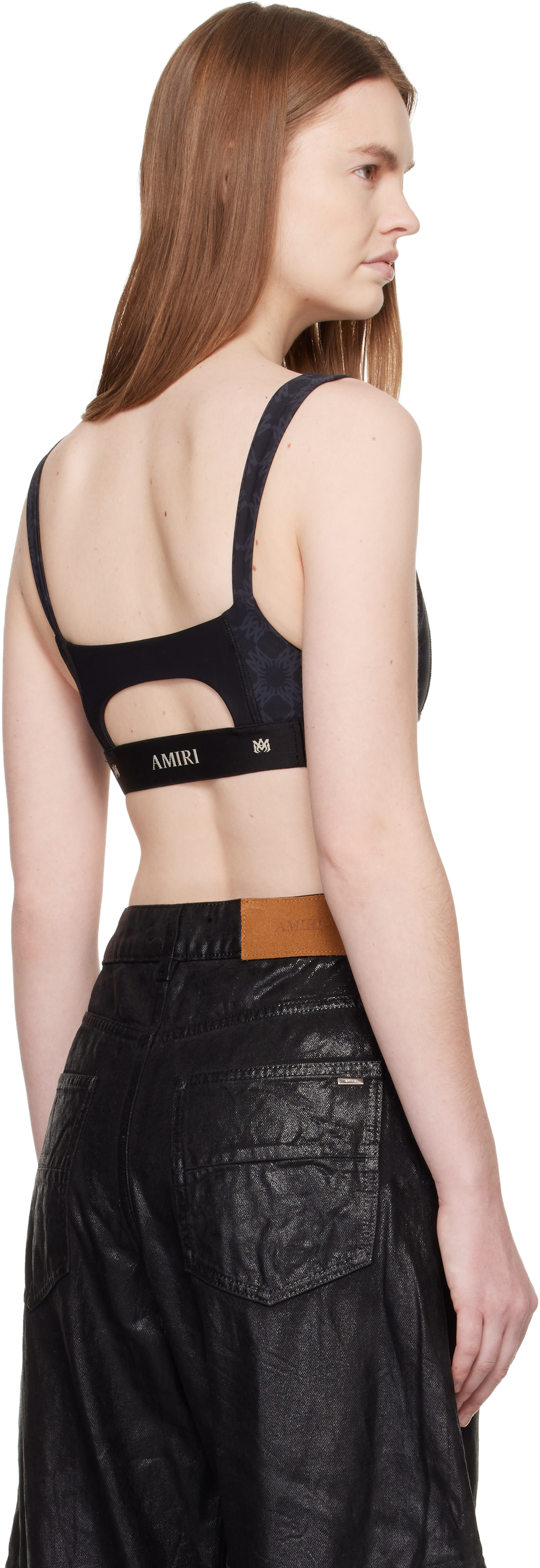 AMIRI: Black MA Quad Sport Bra | SSENSE