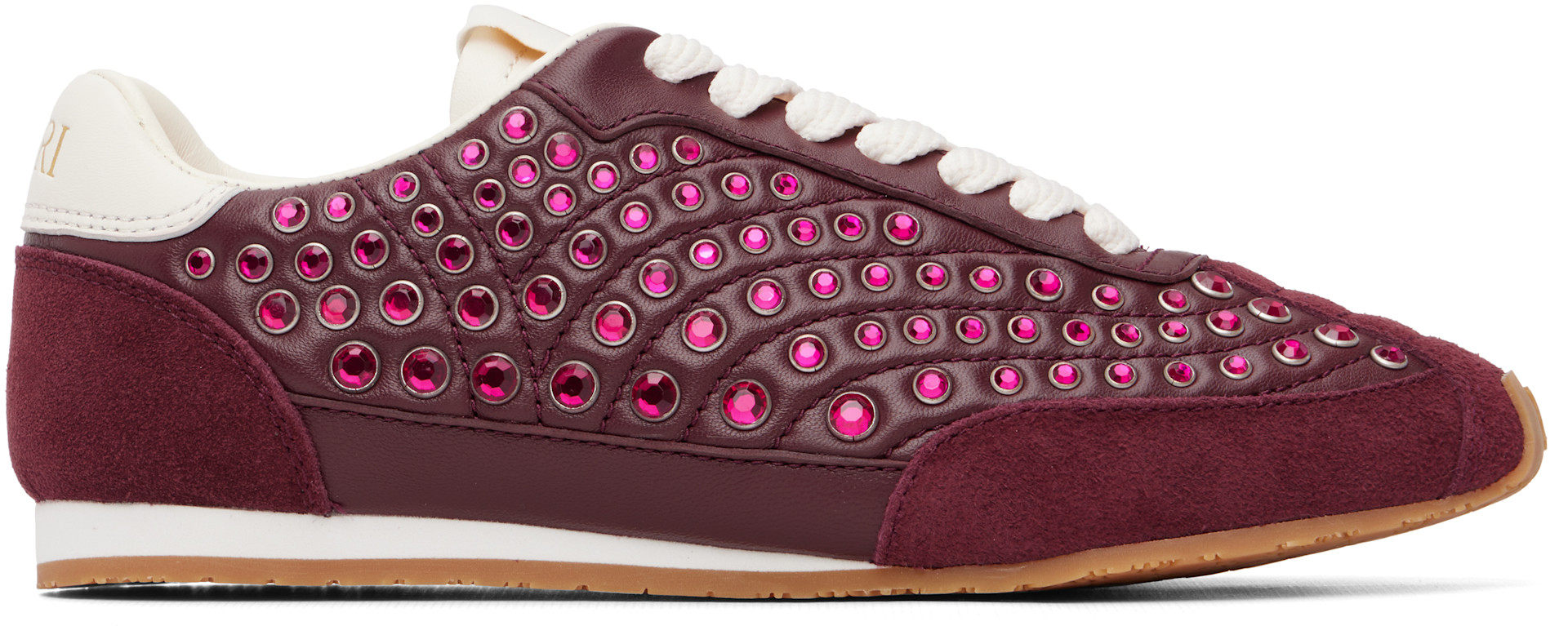 AMIRI - Baskets Pacific bourgogne à clous