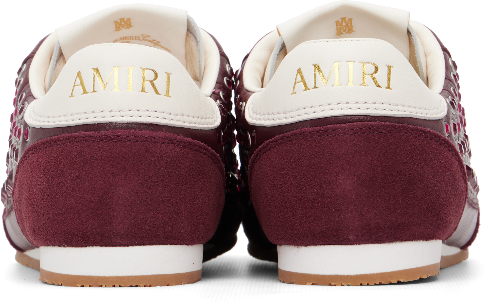 AMIRI - Baskets Pacific bourgogne à clous