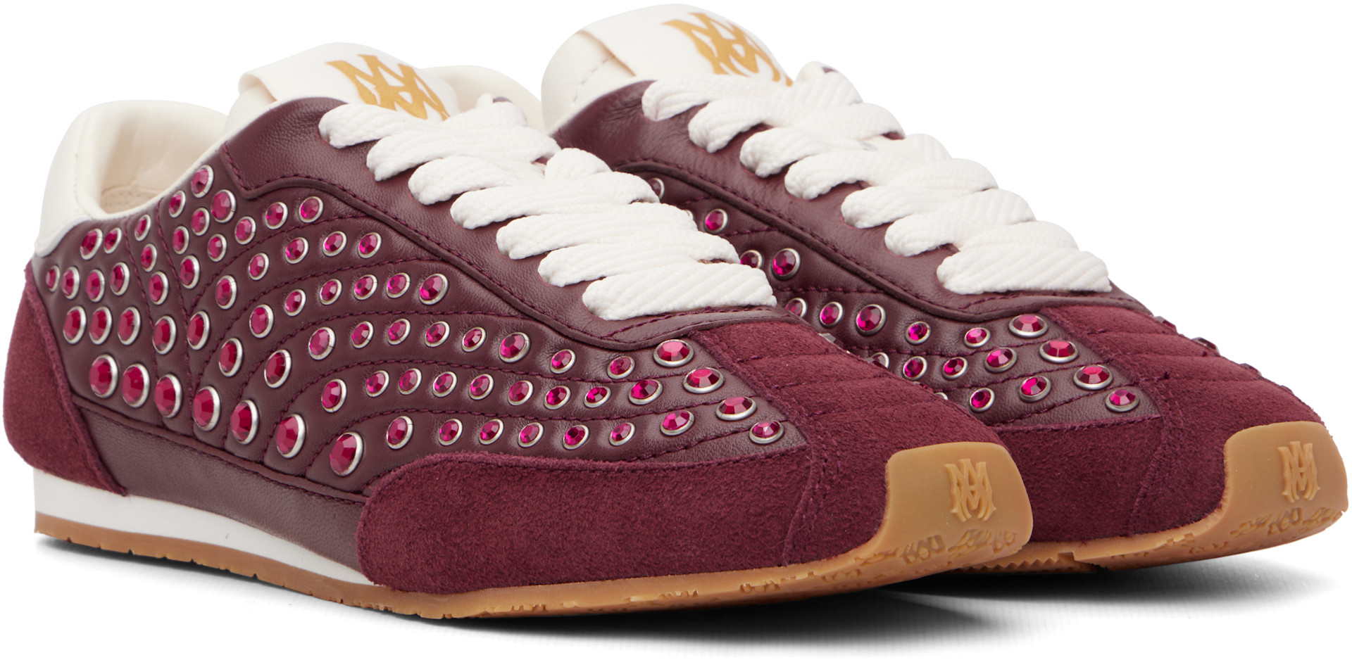 AMIRI - Baskets Pacific bourgogne à clous