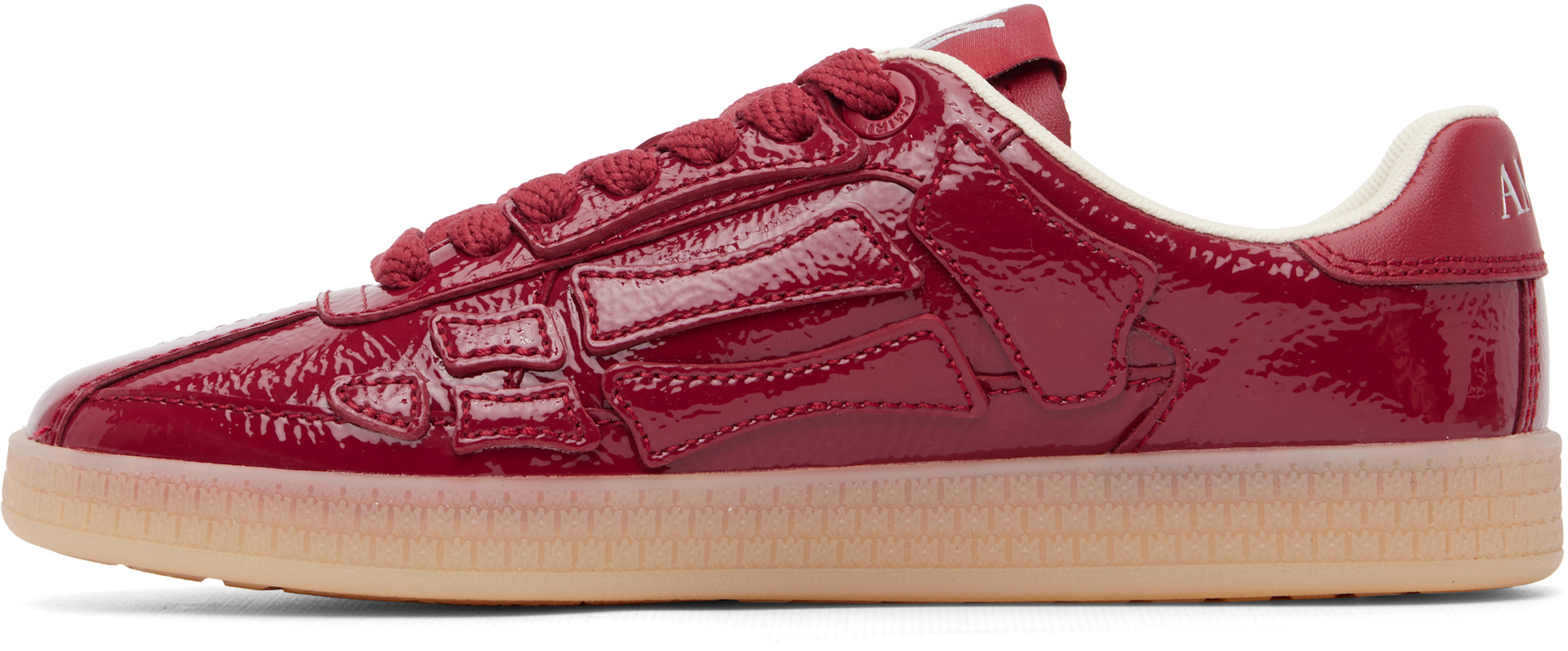 AMIRI - Baskets Pacific rouges à appliqués d'os