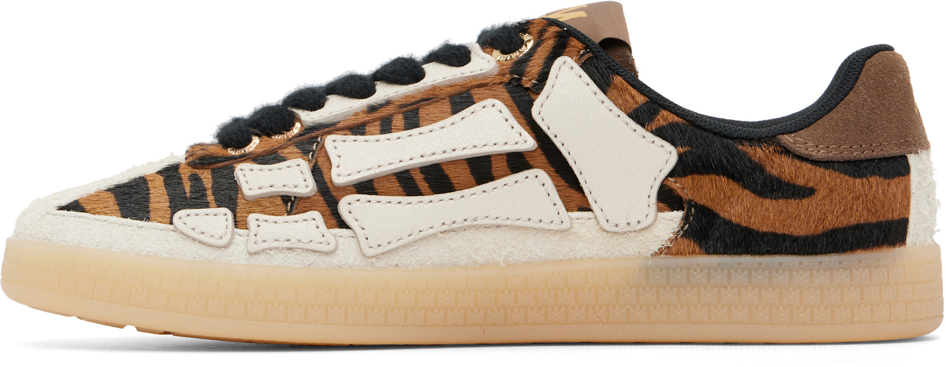 AMIRI - Beige Zebra Pacific Bones Sneakers