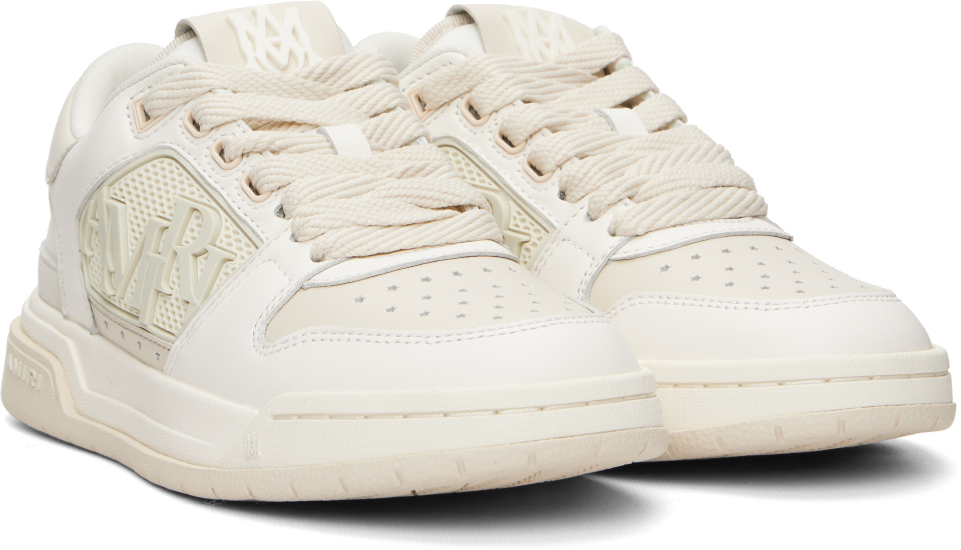 AMIRI - Baskets basses blanc et blanc cassé